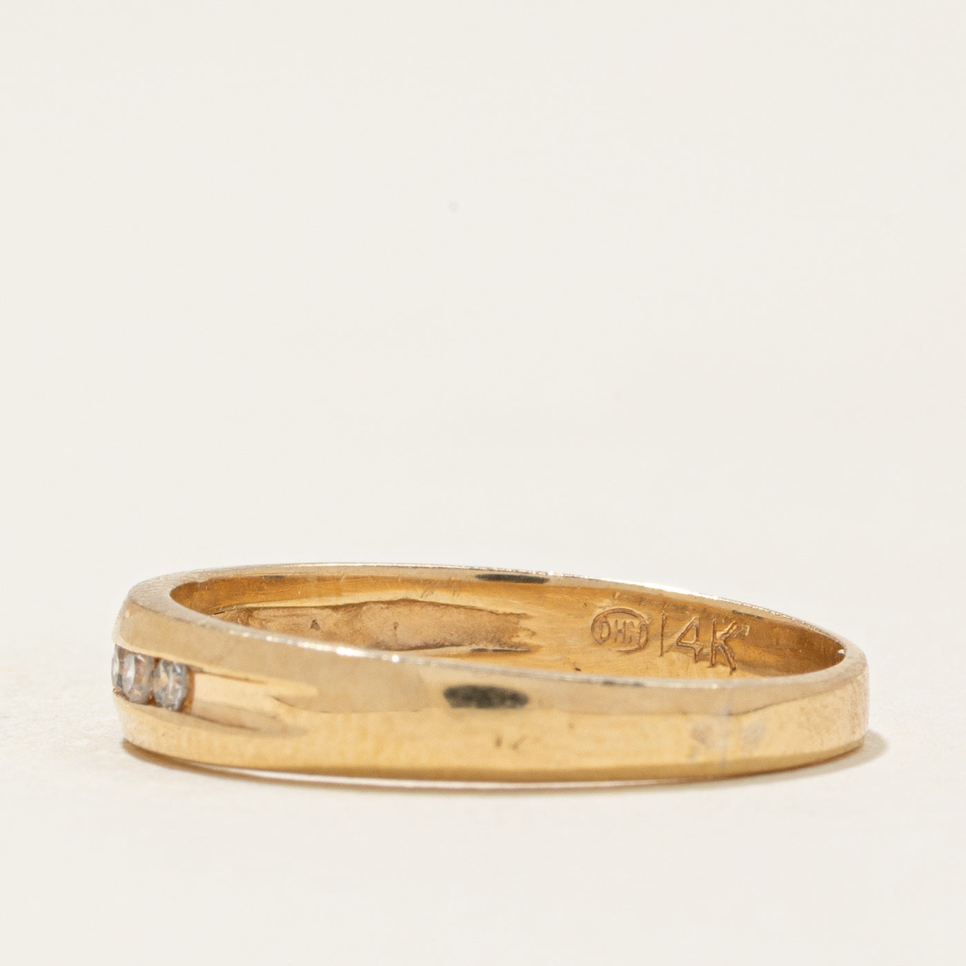 Channel Set Diamond Band | 0.07ctw | SZ 6.25 |