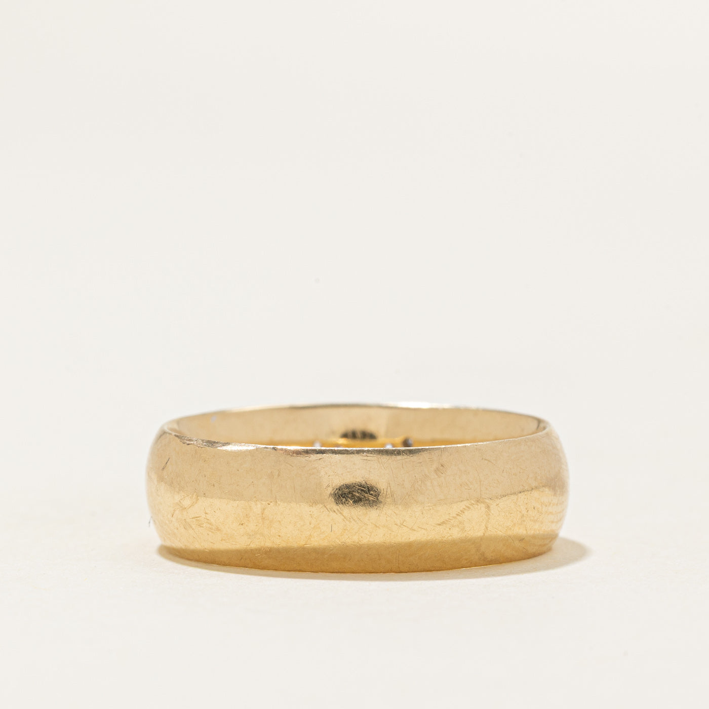 Wave Channel Set Diamond Band | 0.02ctw | 6.20mm | SZ 7.75 |