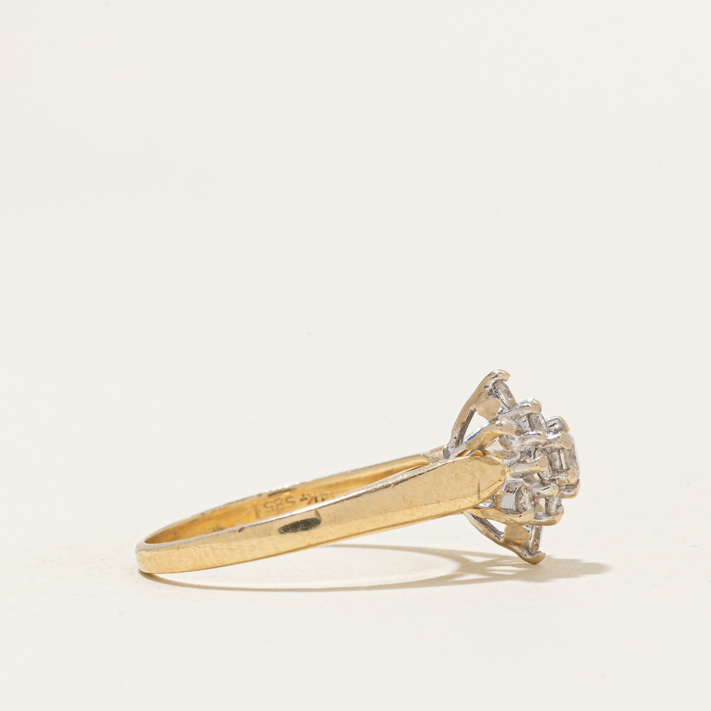 Diamond Petal Cluster Ring | 0.42ctw | SZ 6.25 |