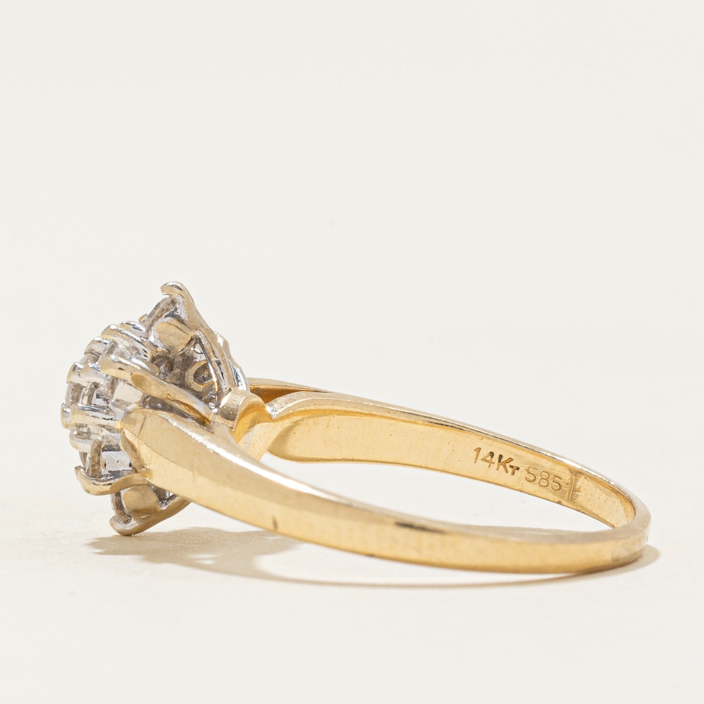 Diamond Petal Cluster Ring | 0.42ctw | SZ 6.25 |