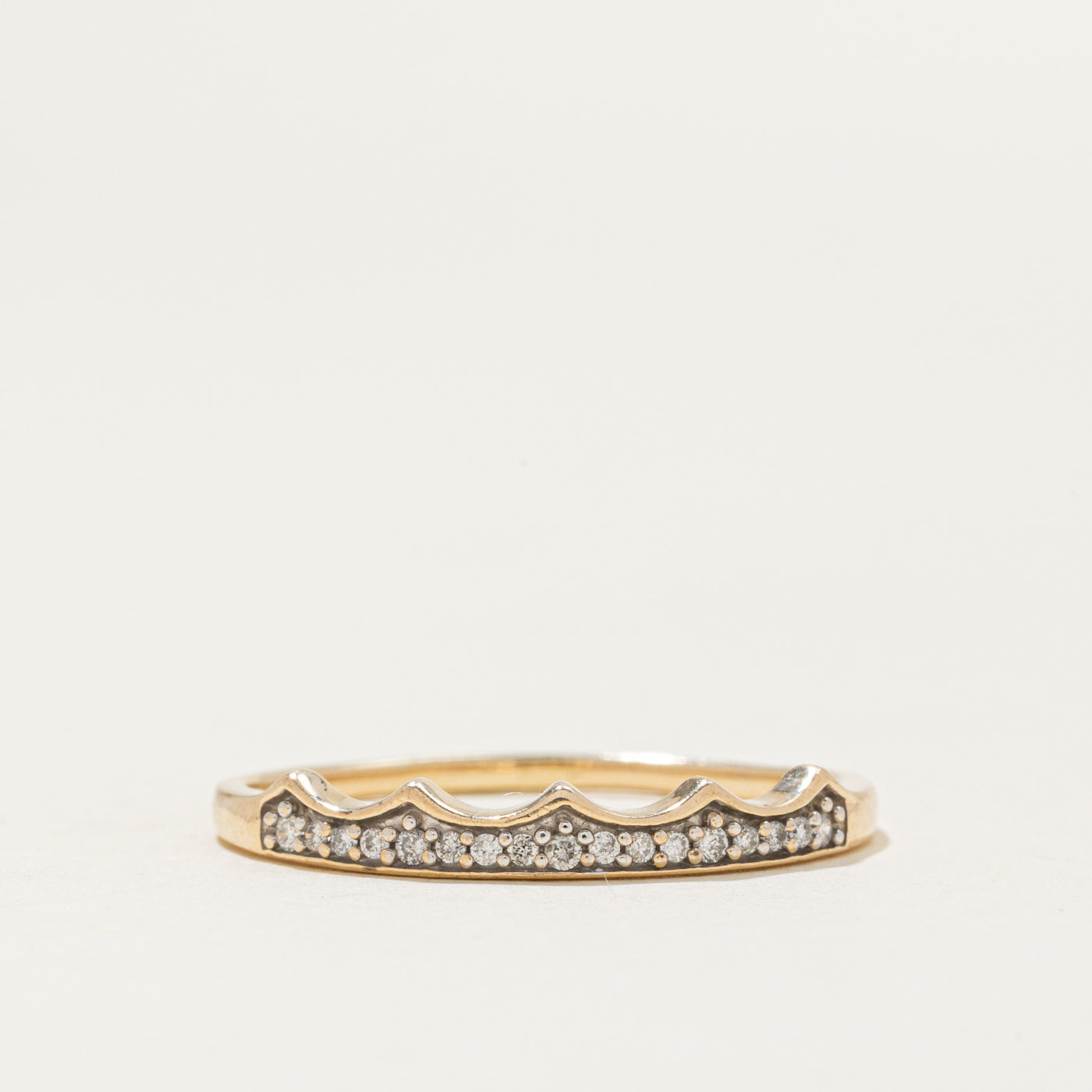 Pavé Set Diamond Crown Band | 0.04ctw | SZ 10.25 |