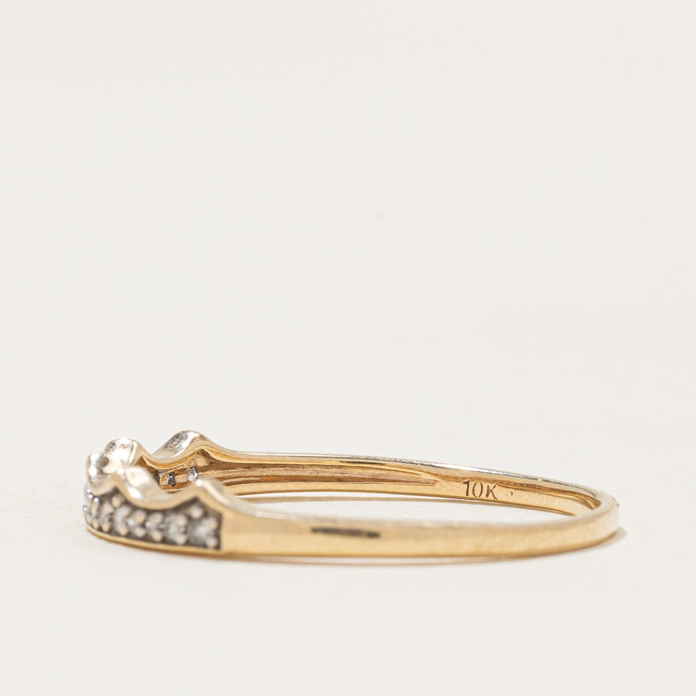 Pavé Set Diamond Crown Band | 0.04ctw | SZ 10.25 |