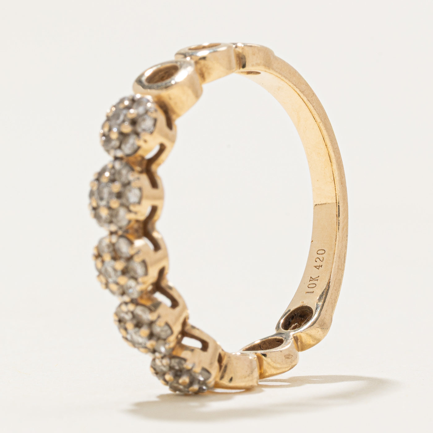 Diamond Multi Round Cluster Band | 0.22ctw | SZ 7.25 |