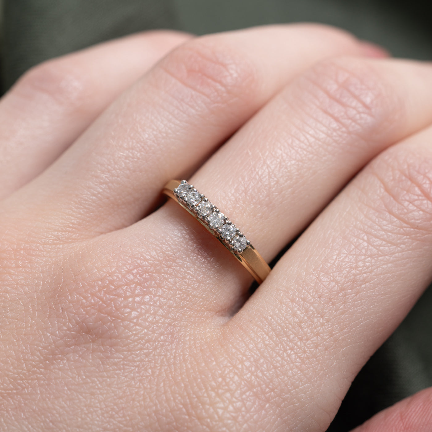 Six Stone Diamond Band | 0.18ctw | SZ 7.0