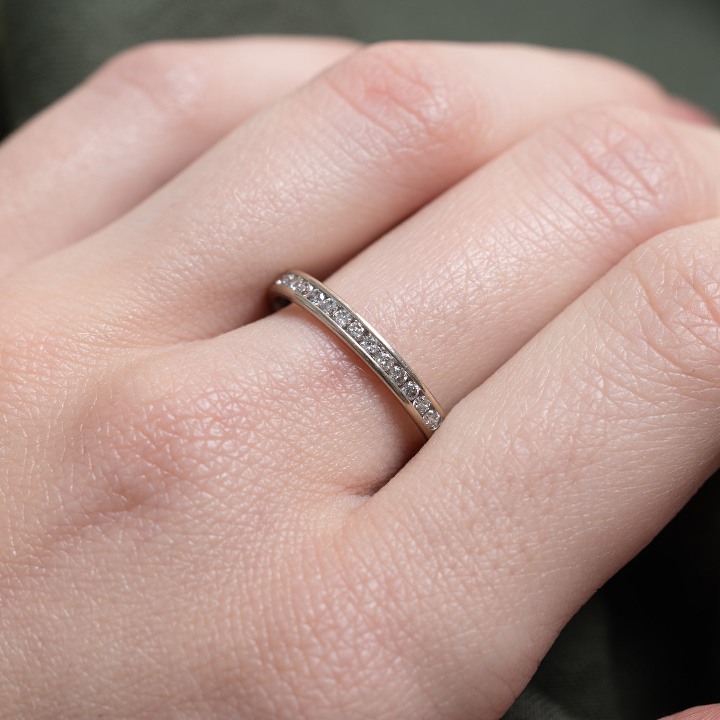 Channel Set Semi Eternity Diamond Band | 0.25ctw | SZ 8.0