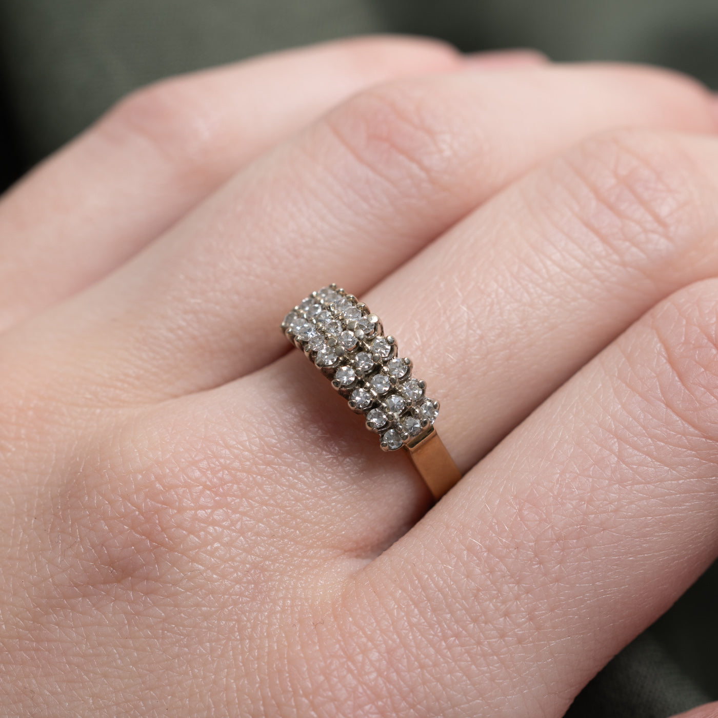 Multi Row Diamond Ring | 0.27ctw | SZ 6.25