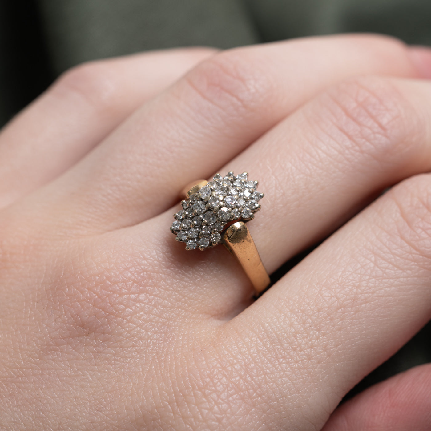 Diamond Cluster Cocktail Ring | 0.50ctw | SZ 6.5