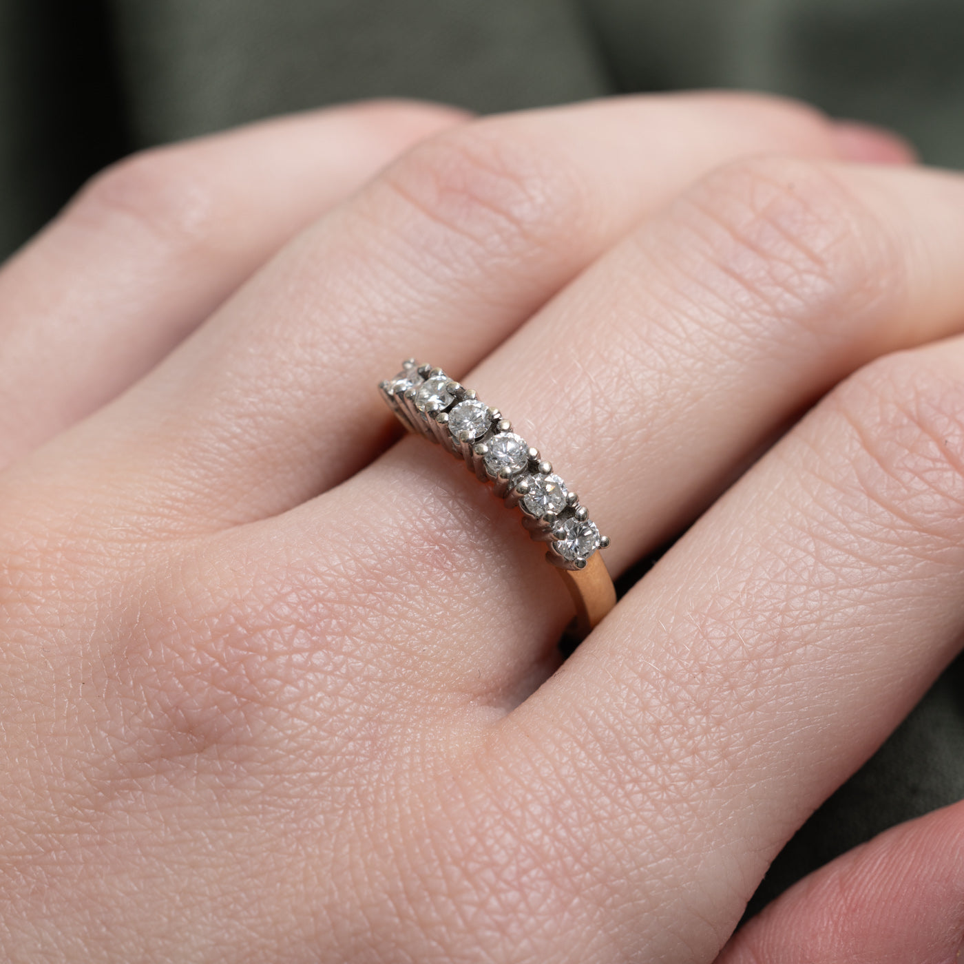 Six Stone Diamond Ring | 0.51ctw | SZ 6.5