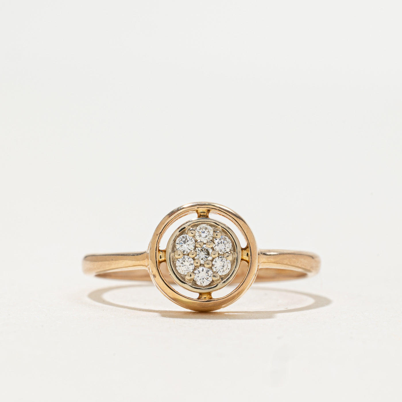 Diamond Round Cluster Ring | 0.07ctw | SZ 6.75