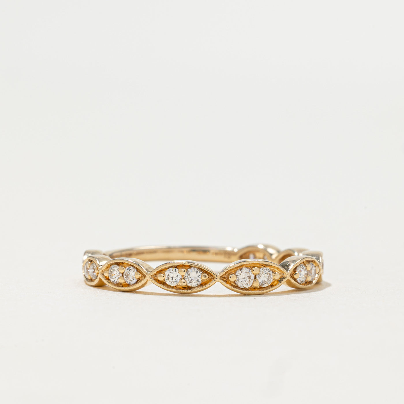 Bague en diamant taille marquise | 0,18 ct | Taille 6,5