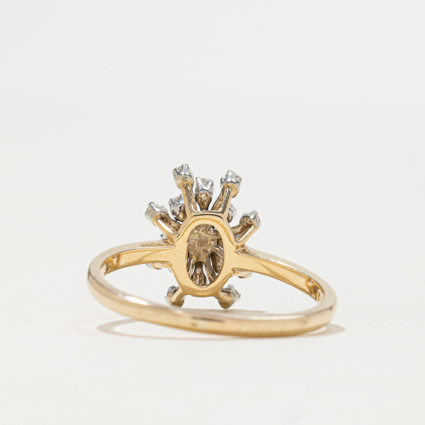 Bague sertie de diamants en grappe | 0,09 ct | Taille 7,75