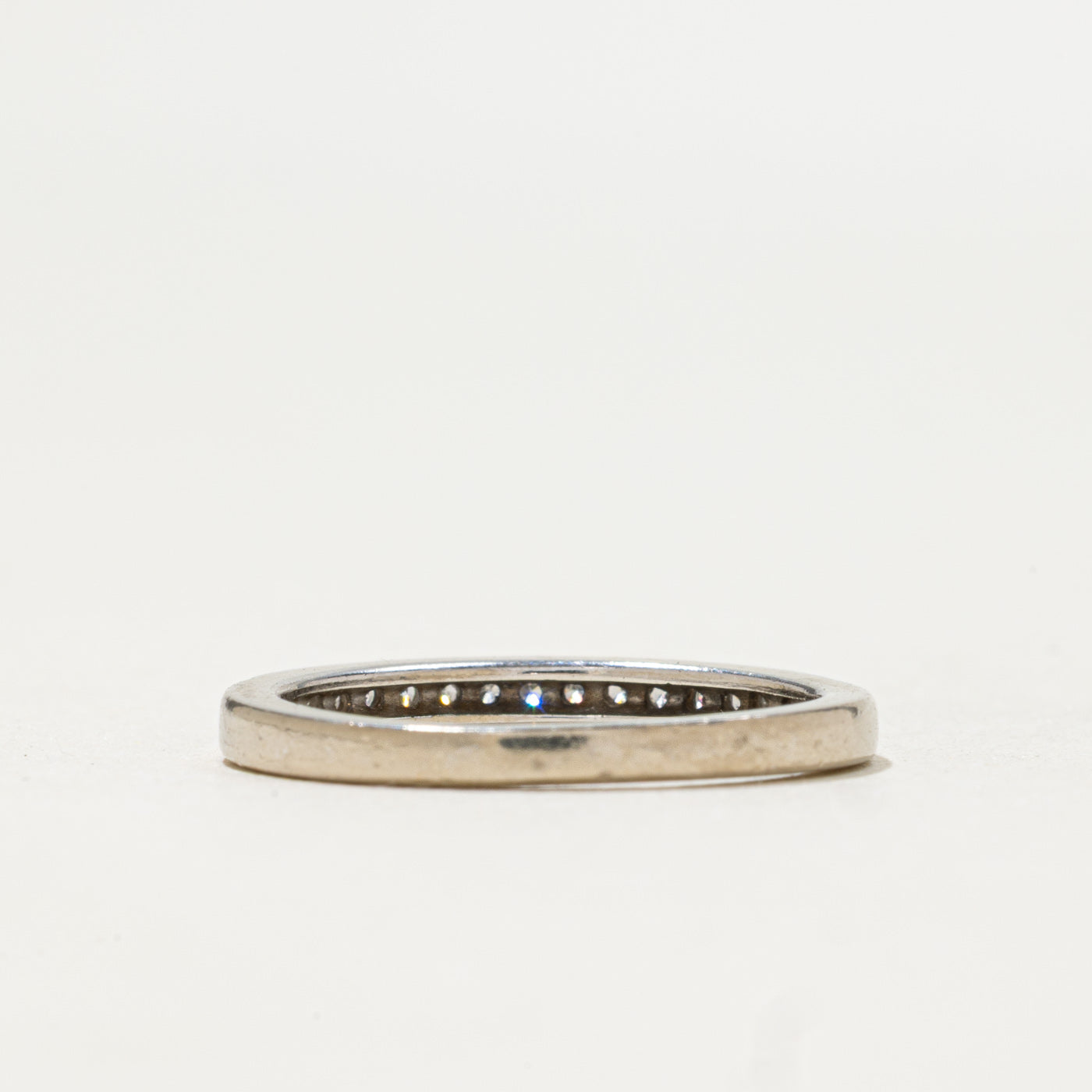 Pave Set Semi Eternity Diamond Band | 0.075ctw | SZ 5.5