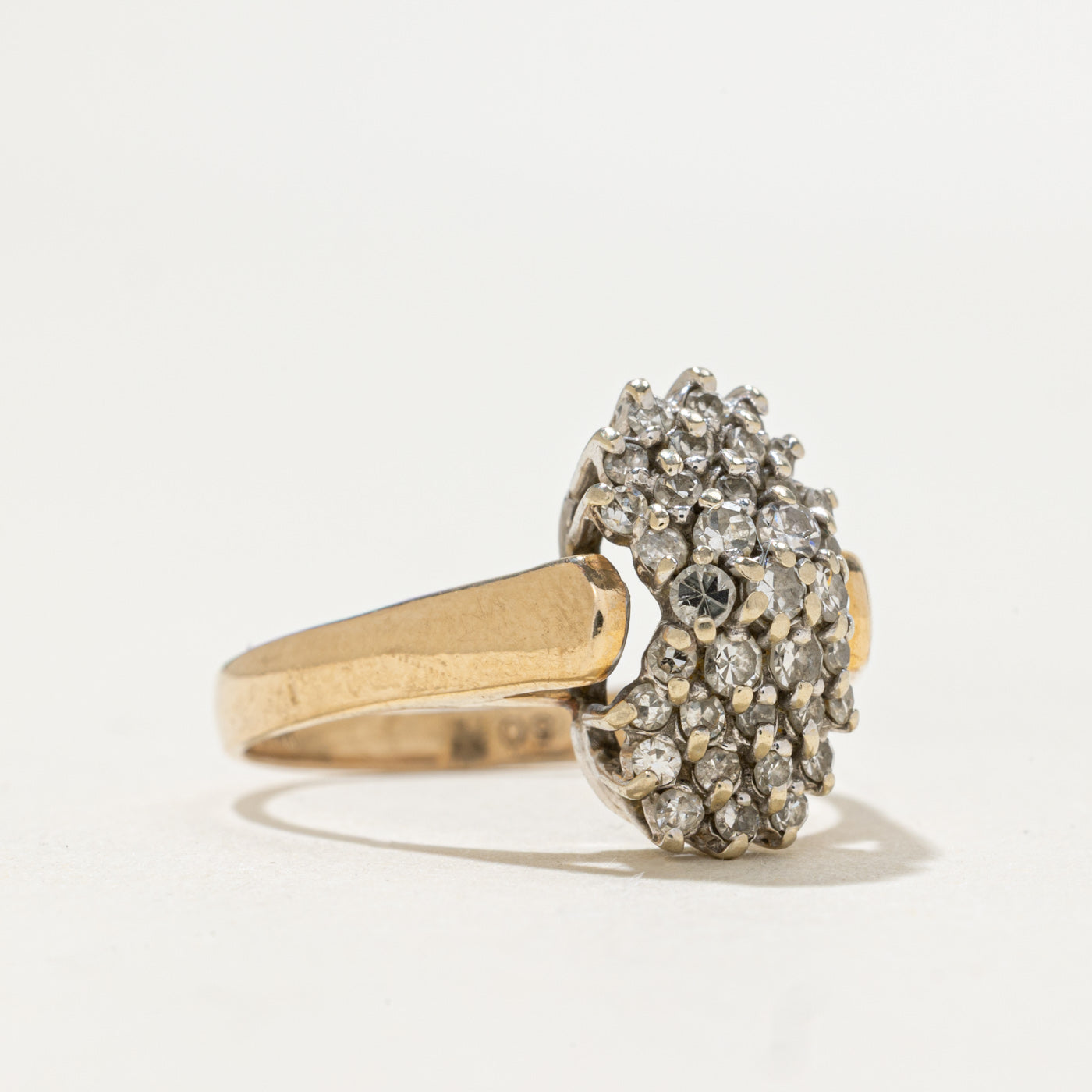 Diamond Cluster Cocktail Ring | 0.50ctw | SZ 6.5