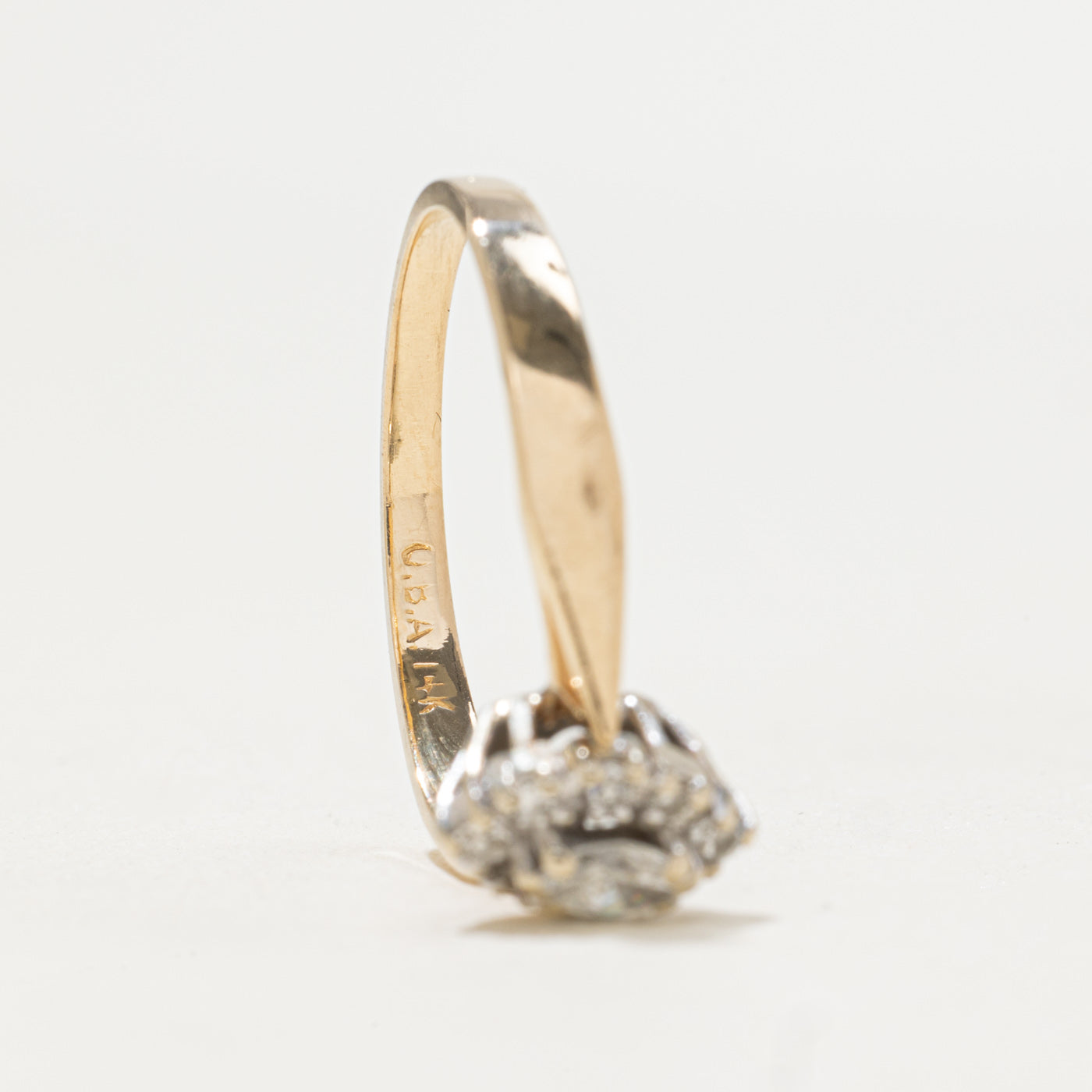 Marquise Cut Diamond Halo Ring | 0.21ctw | SZ 7.0