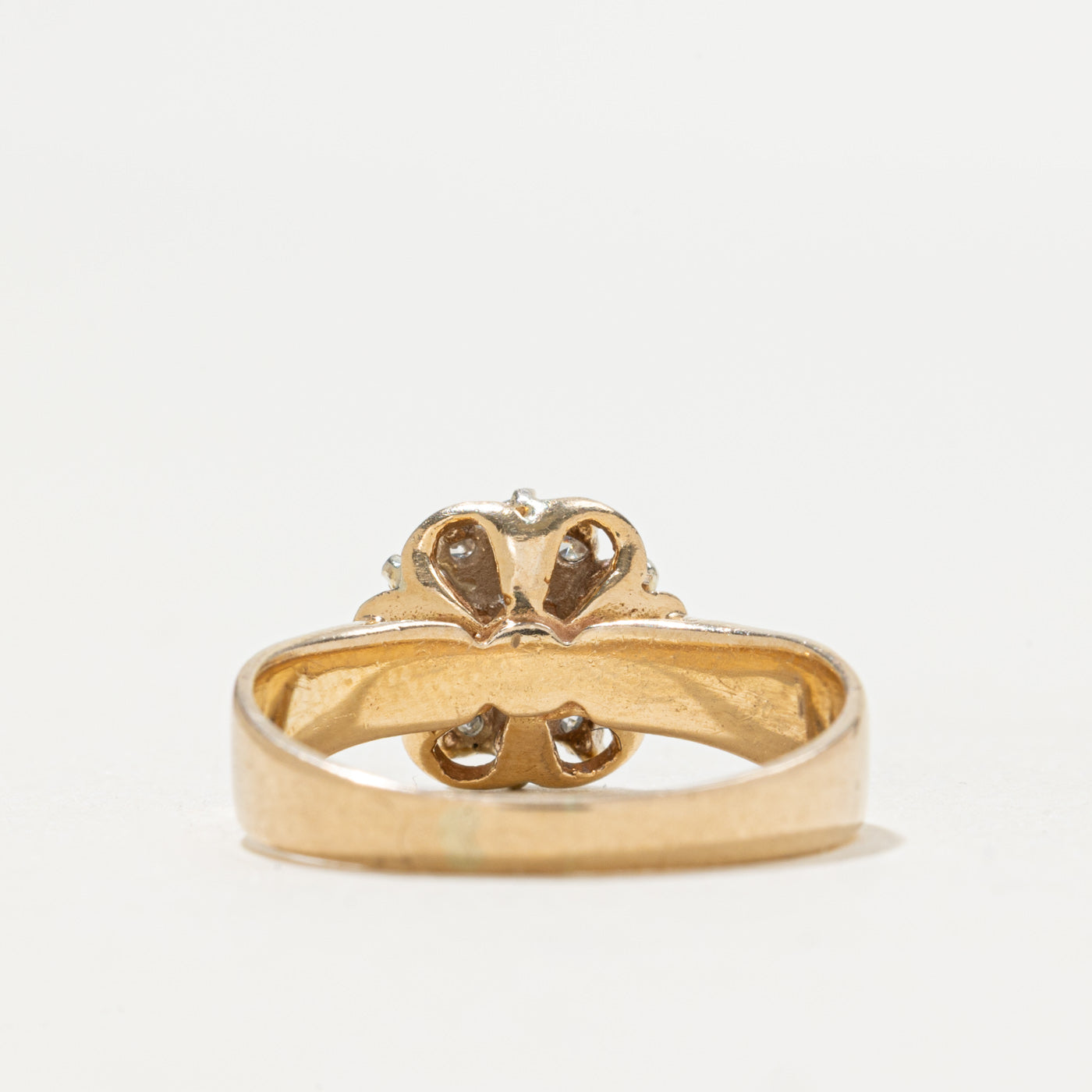 Diamond Cluster Floral Ring | 0.18ctw | SZ 5.5