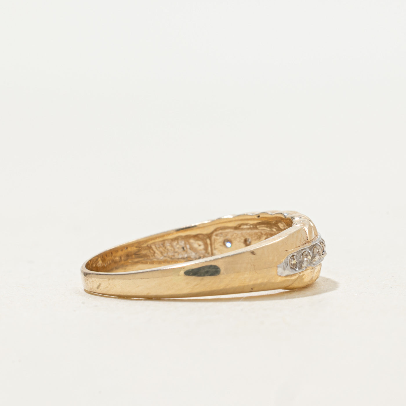 Semi Eternity Diamond Croissant Band | 0.055ctw | SZ 7.0