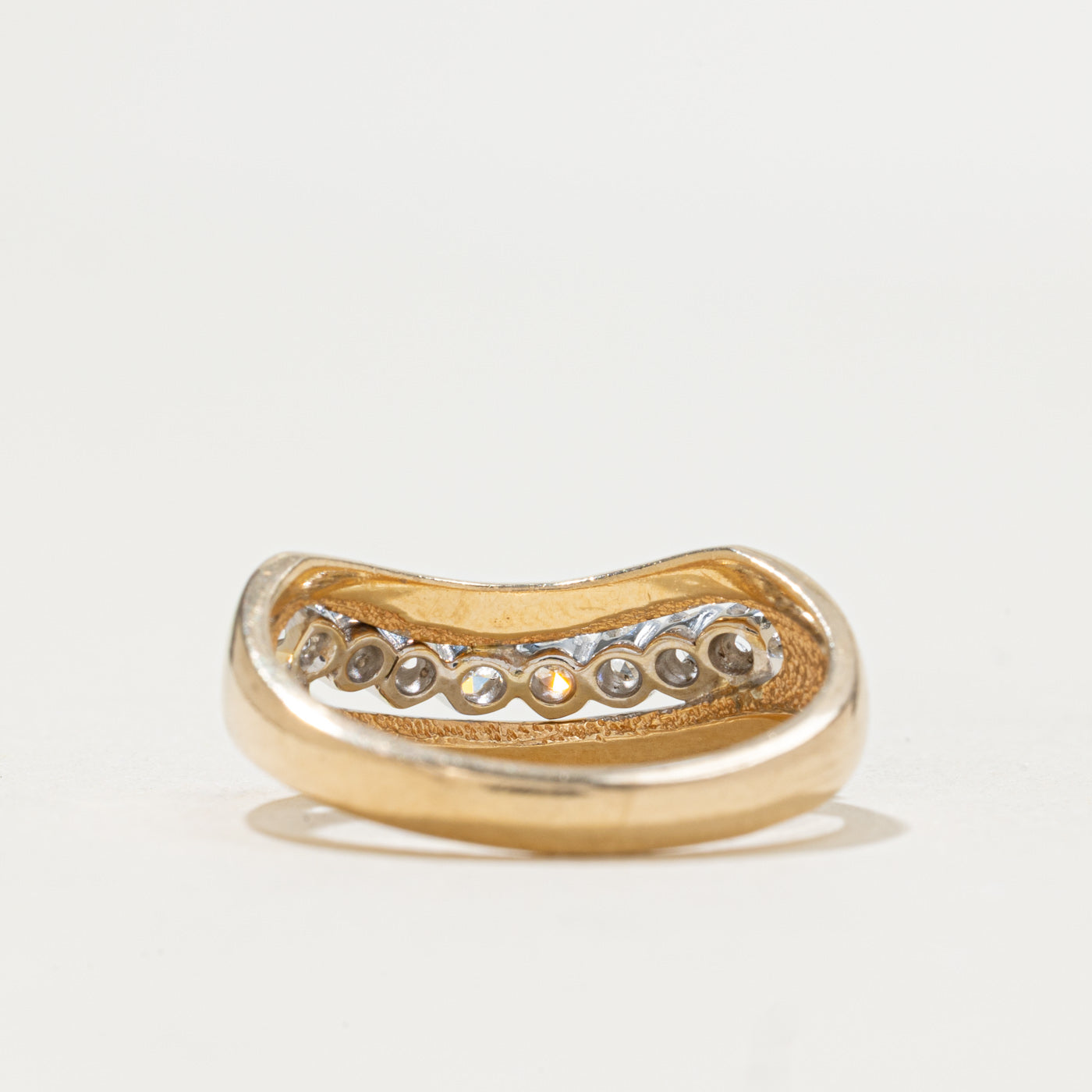 Alliance demi-éternité sertie de diamants | 0,17 ct | Taille 6,0