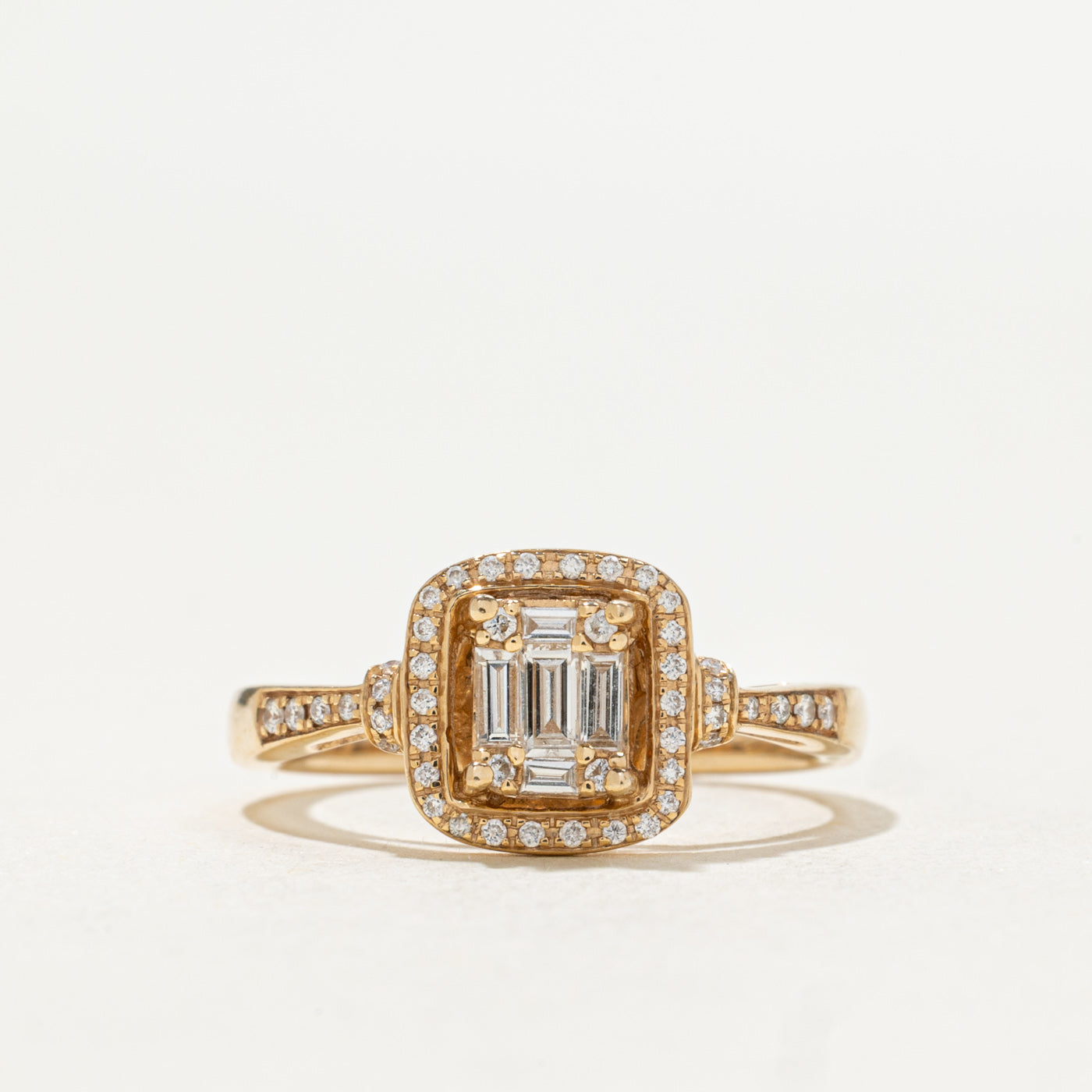 Illusion Set Diamond Halo Ring | 0.18ctw | SZ 4.75