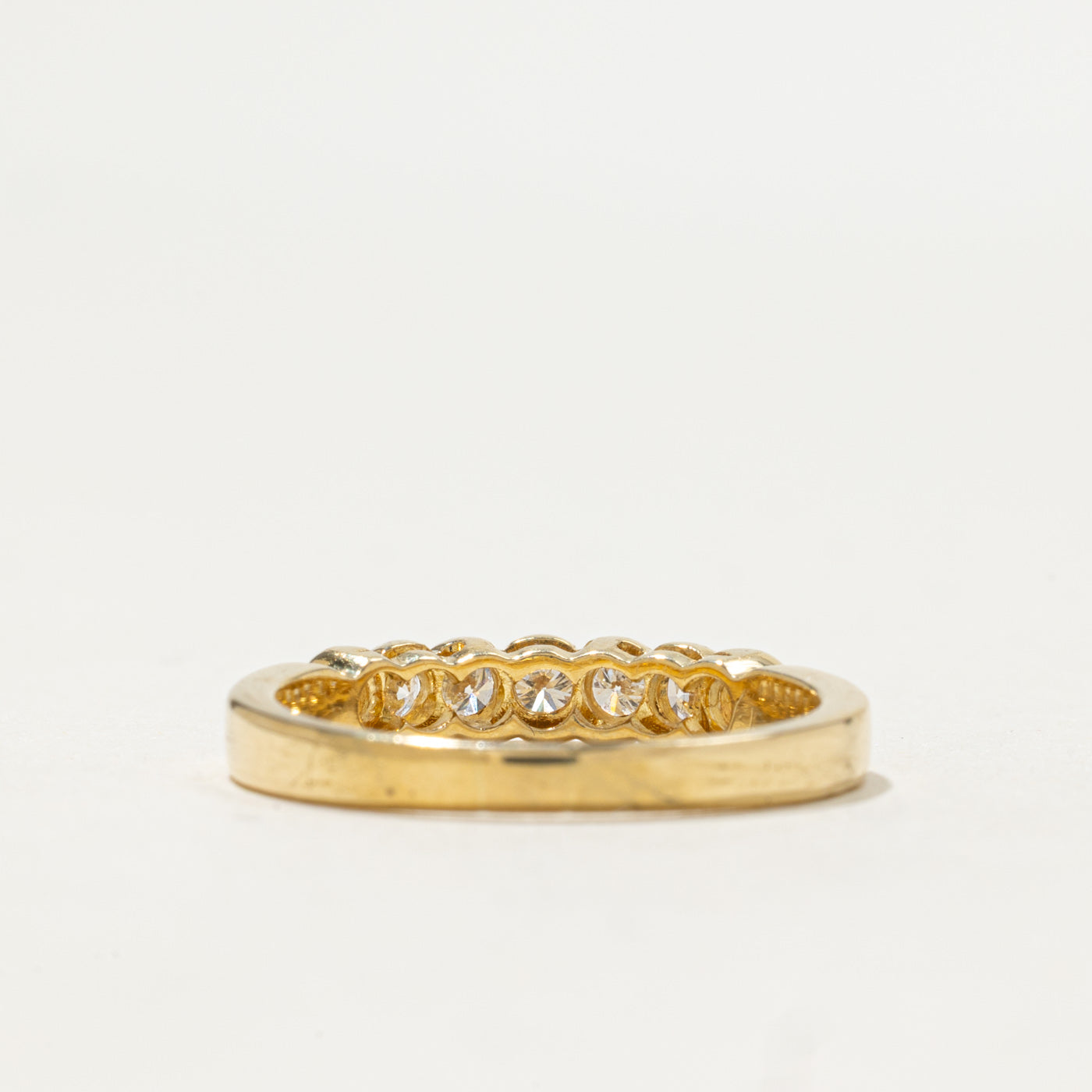 18k Seven Stone Diamond Scalloped Band | 0.46ctw | SZ 6.75