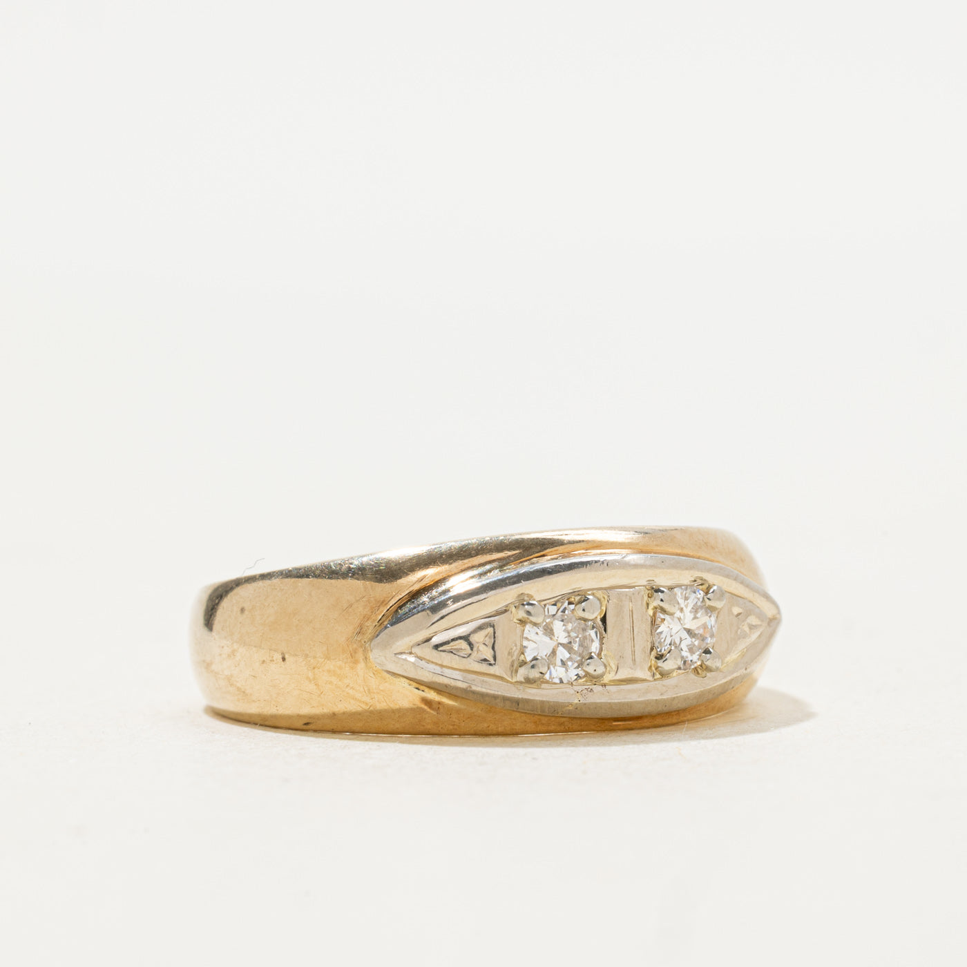 Two Stone Diamond Band | 0.25ctw | SZ 10.5