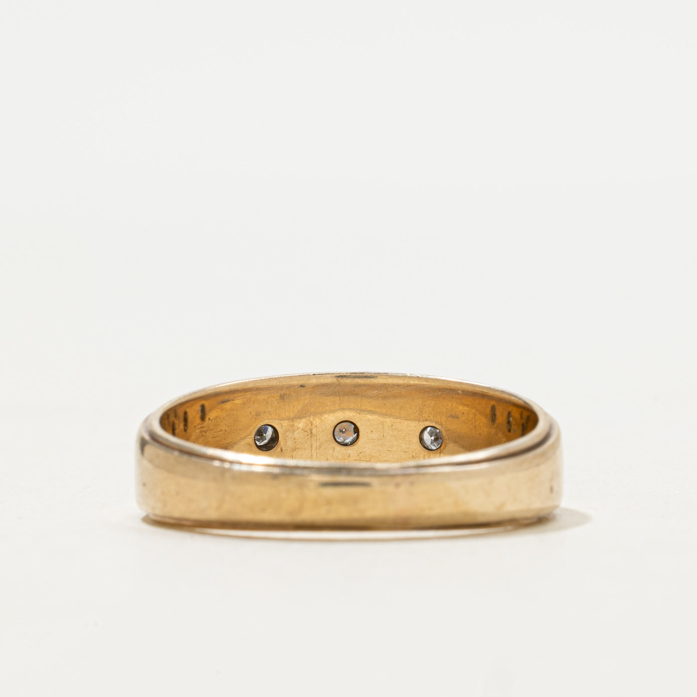 Three Stone Star Set Diamond Band | 0.05ctw | SZ 10.5