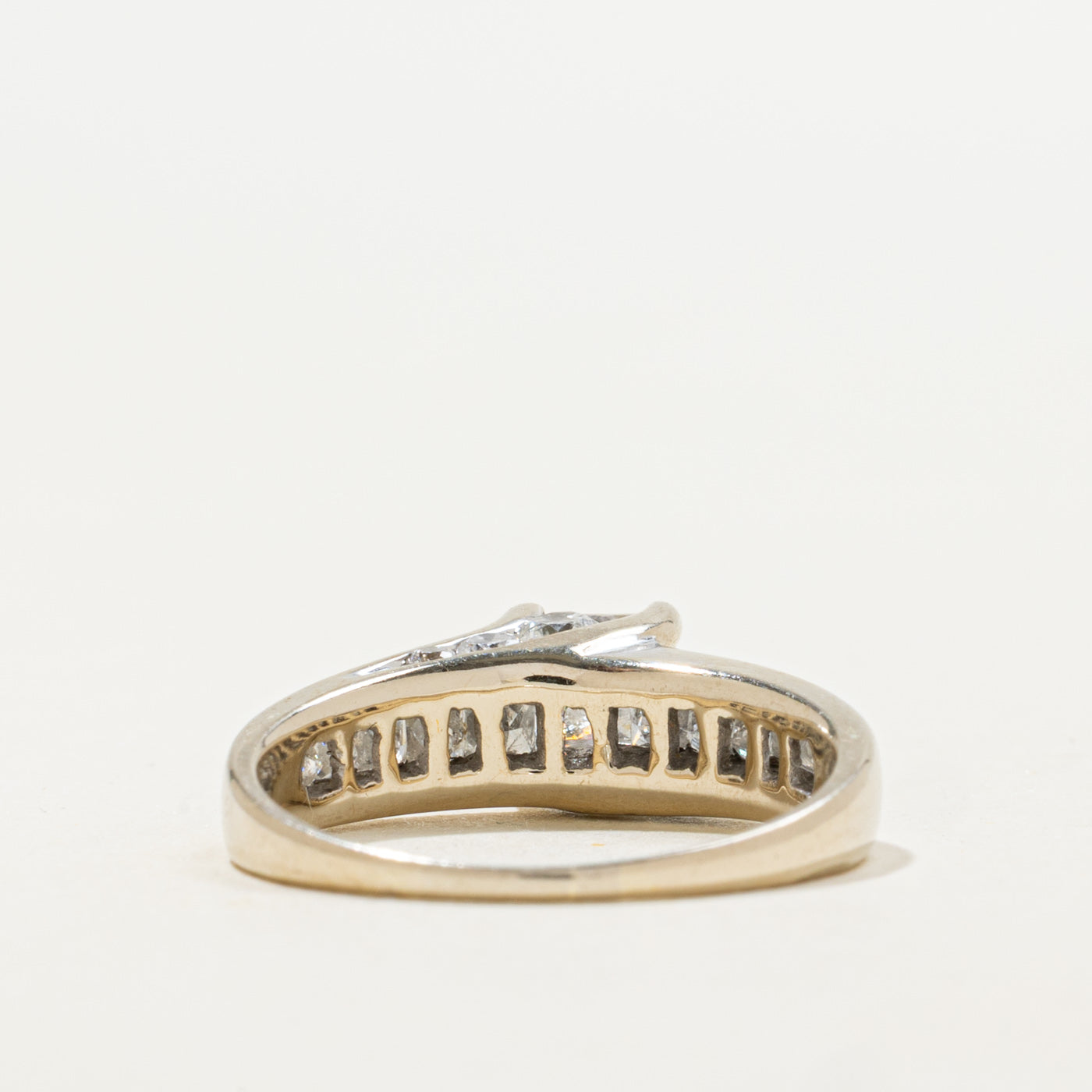 14K White Gold Princess Cut Diamond Ring | 1.45ctw | SZ 7.25