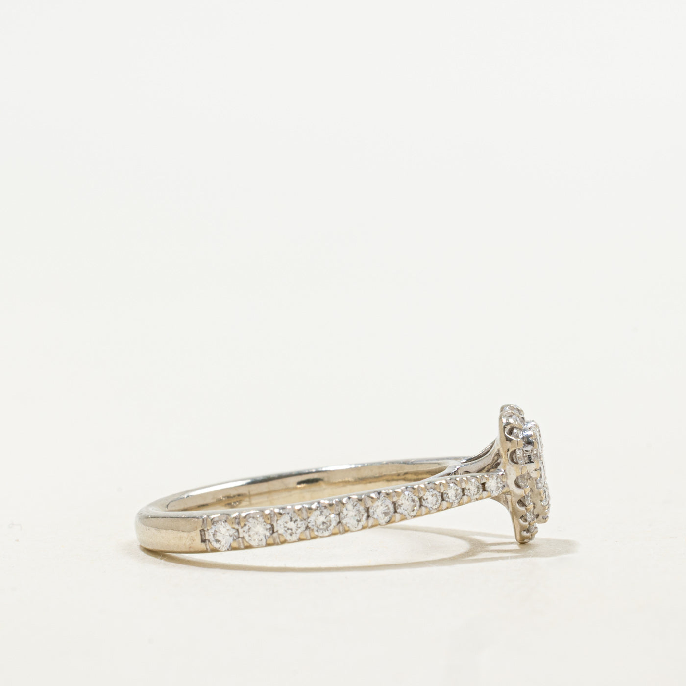 14K Pavé Set Diamond Heart Cluster Ring | 0.45ctw | SZ 5.25