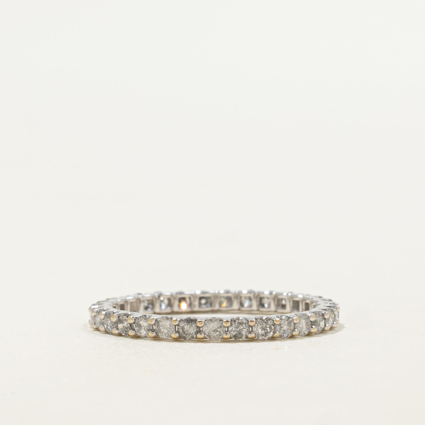 18K White Gold Eternity Diamond Band | 1.00ctw | 2.05mm | SZ 8.0