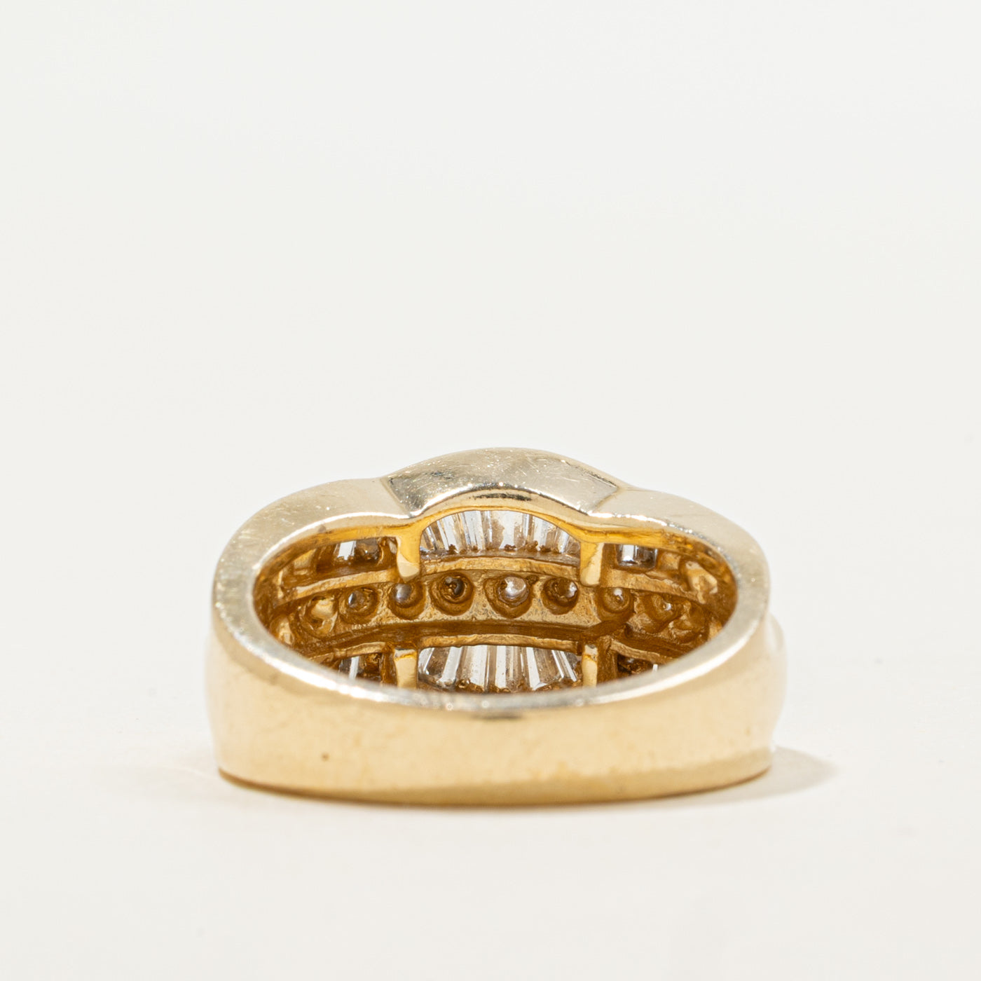 14K Diamond Multi Row Ring | 0.68ctw | SZ 6.75