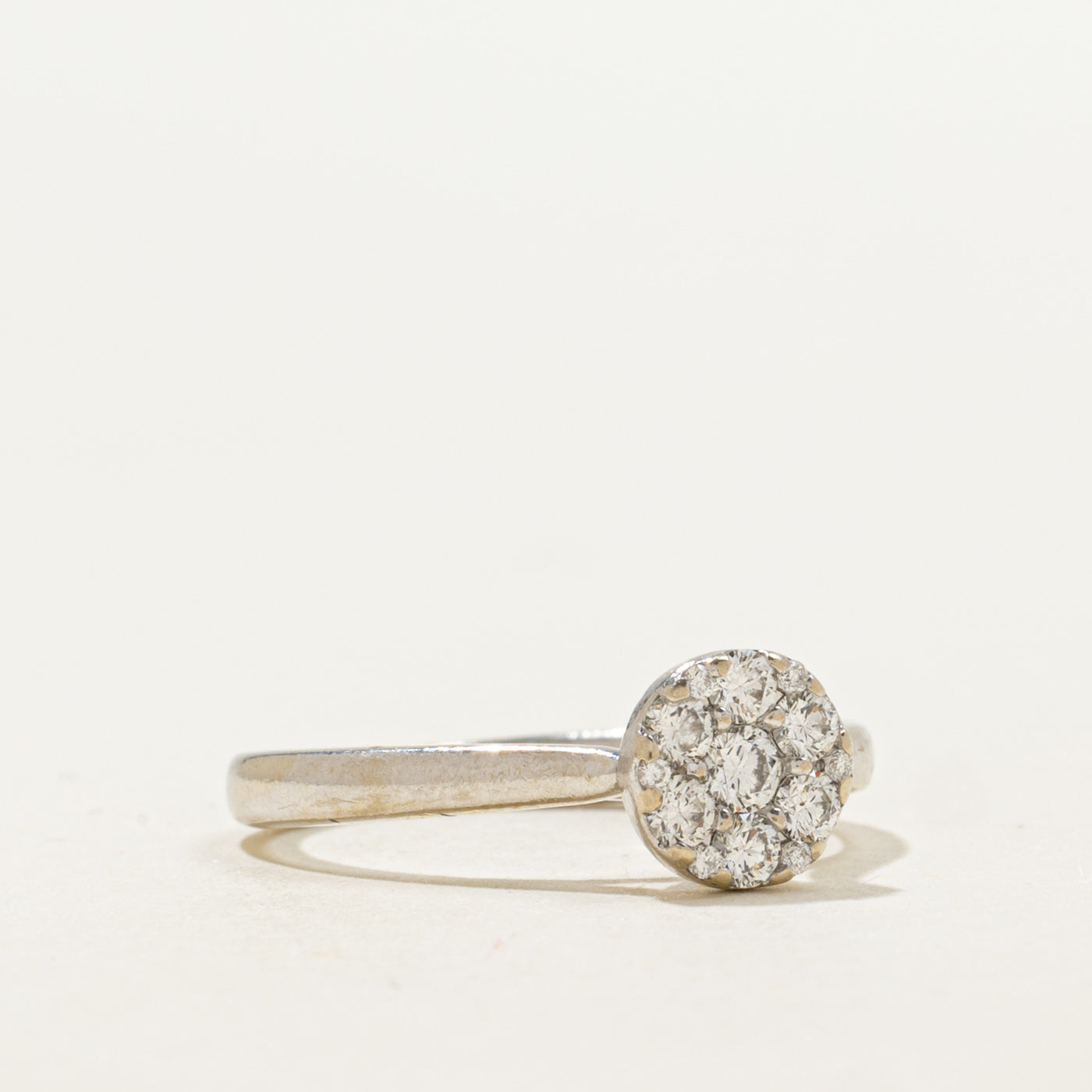 14K Diamond Round Cluster Ring | 0.33ctw | SZ 4.75
