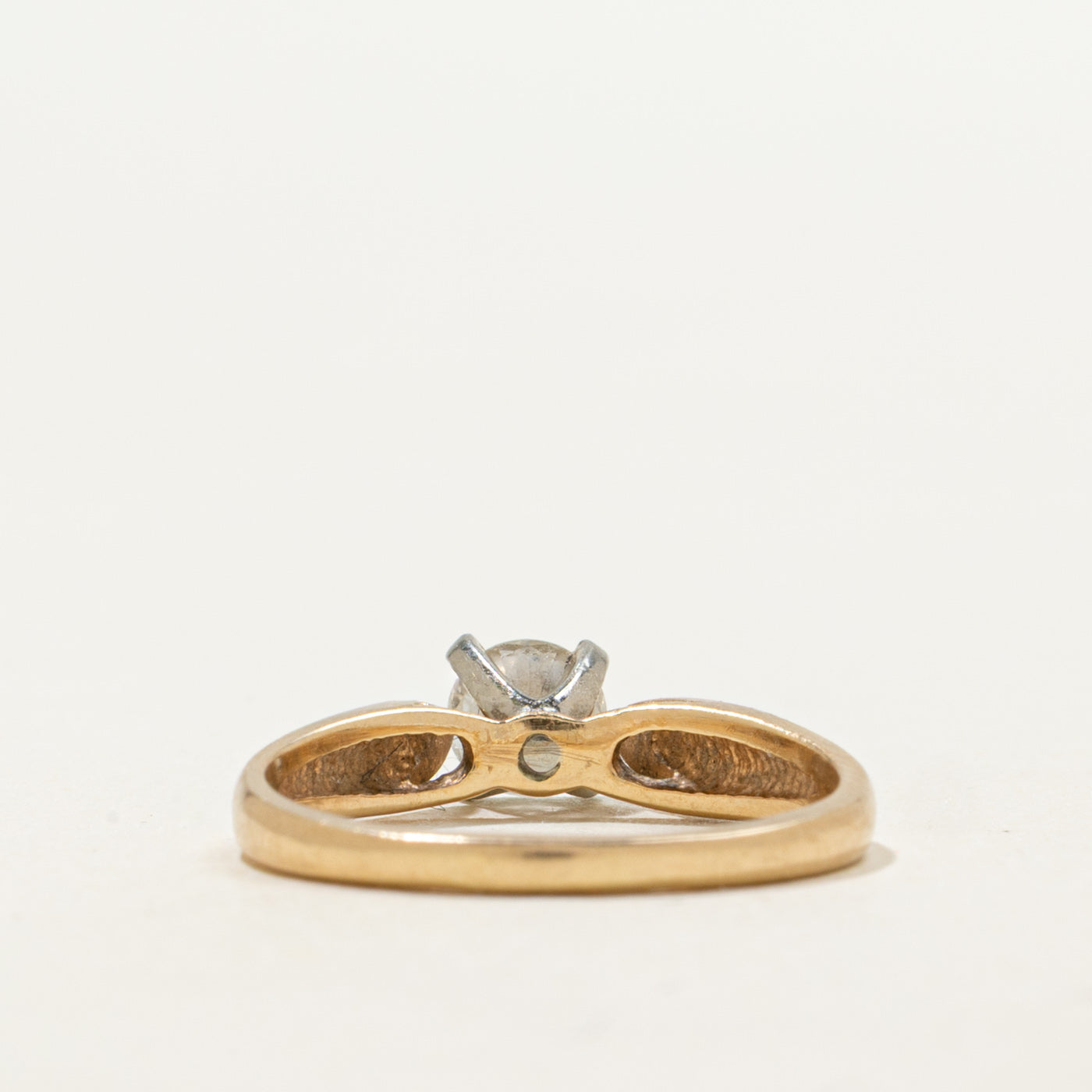 14K Solitaire Diamond Ring | 0.42ct VS1/VS2 E/F | SZ 5.75