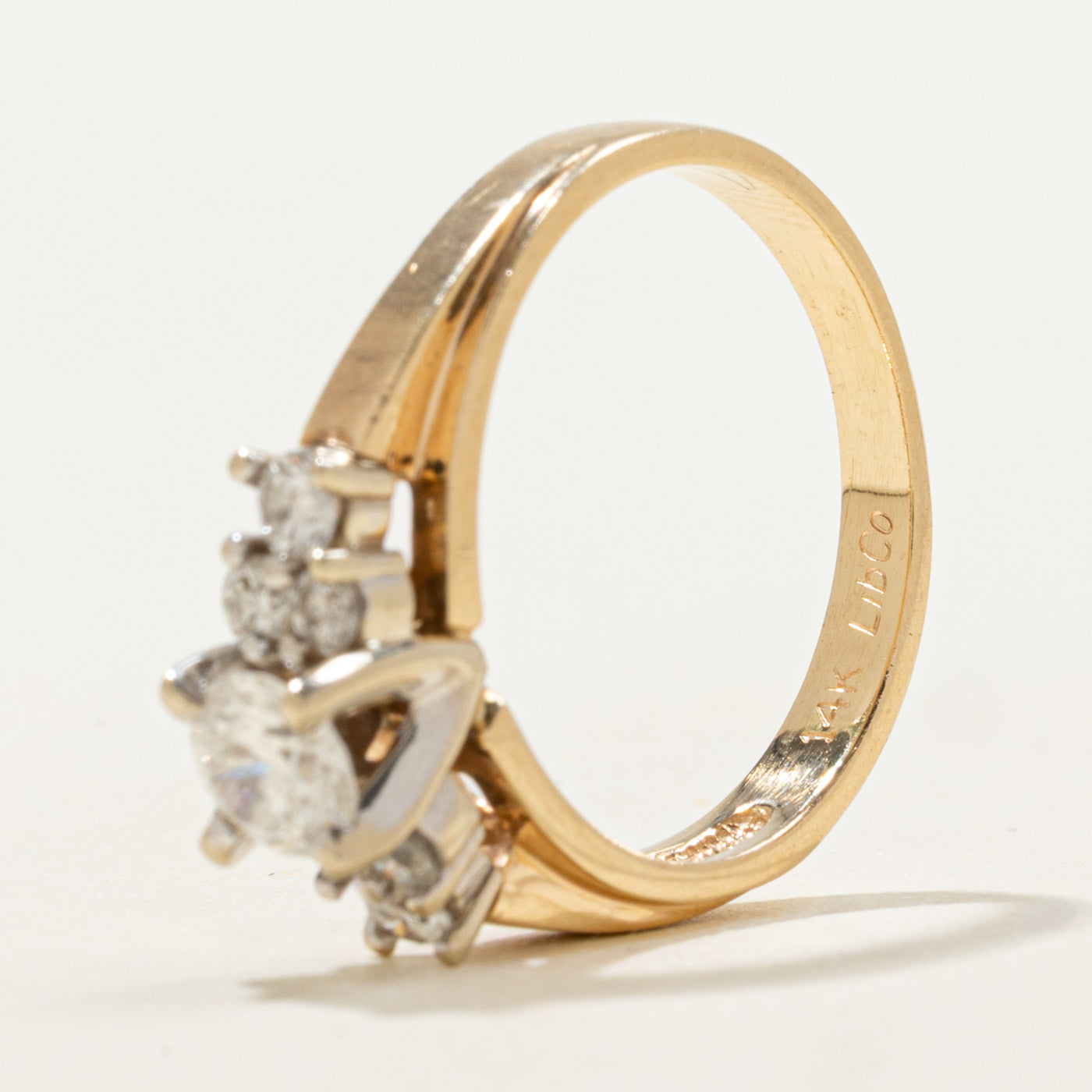 14K Yellow Gold Diamond Accented Ring | 0.68ctw | SZ 6.5