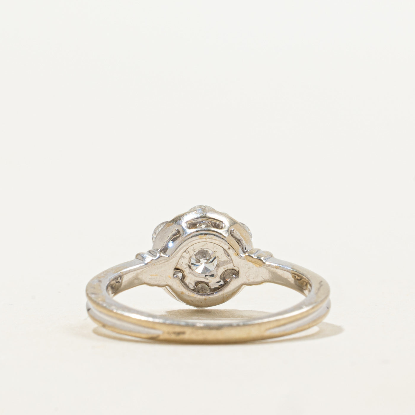 Bague en or 14 carats sertie de diamants ronds | 0,75 ct | Taille 5