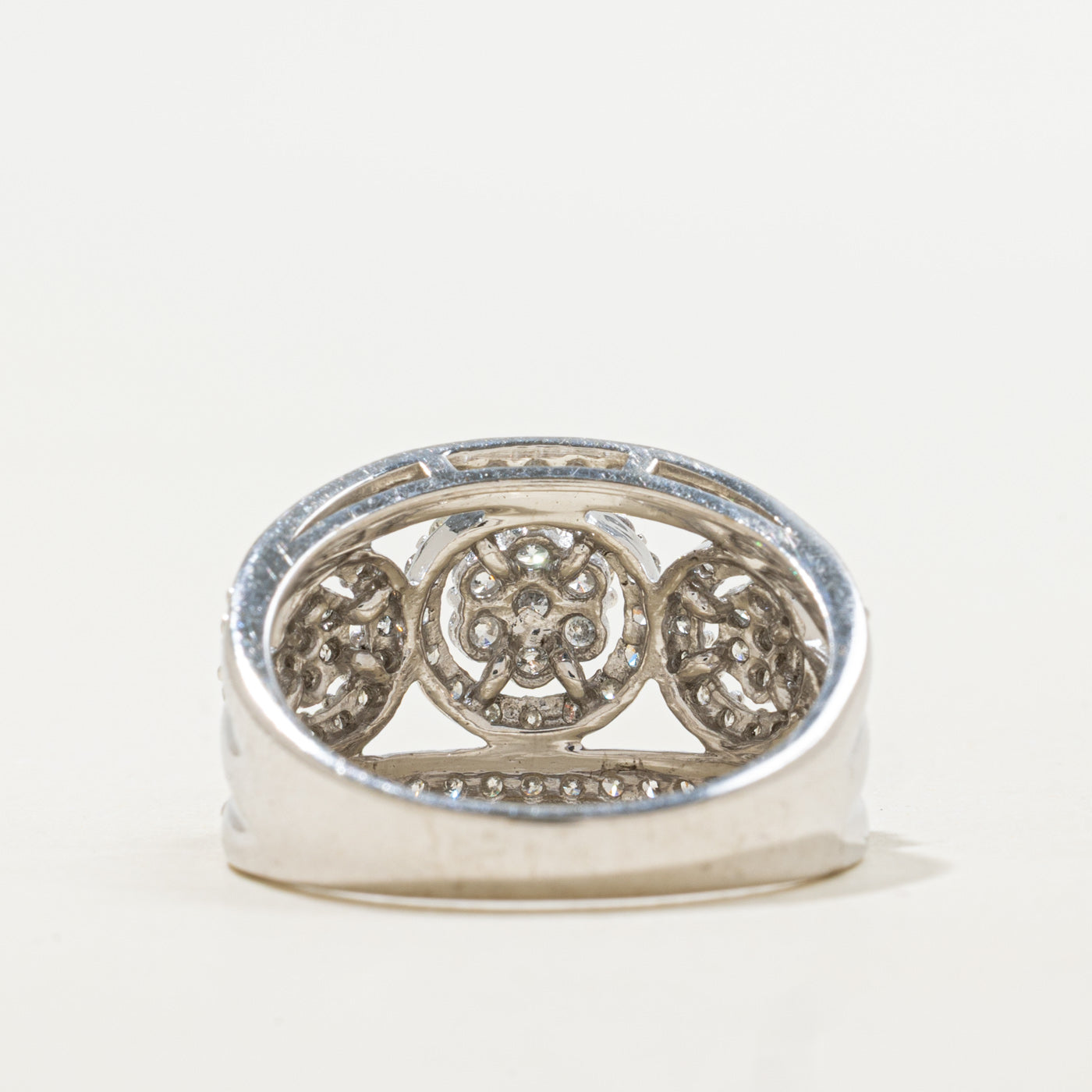 10K Diamond Multi Cluster Cocktail Ring | 1.15ctw | SZ 9.0