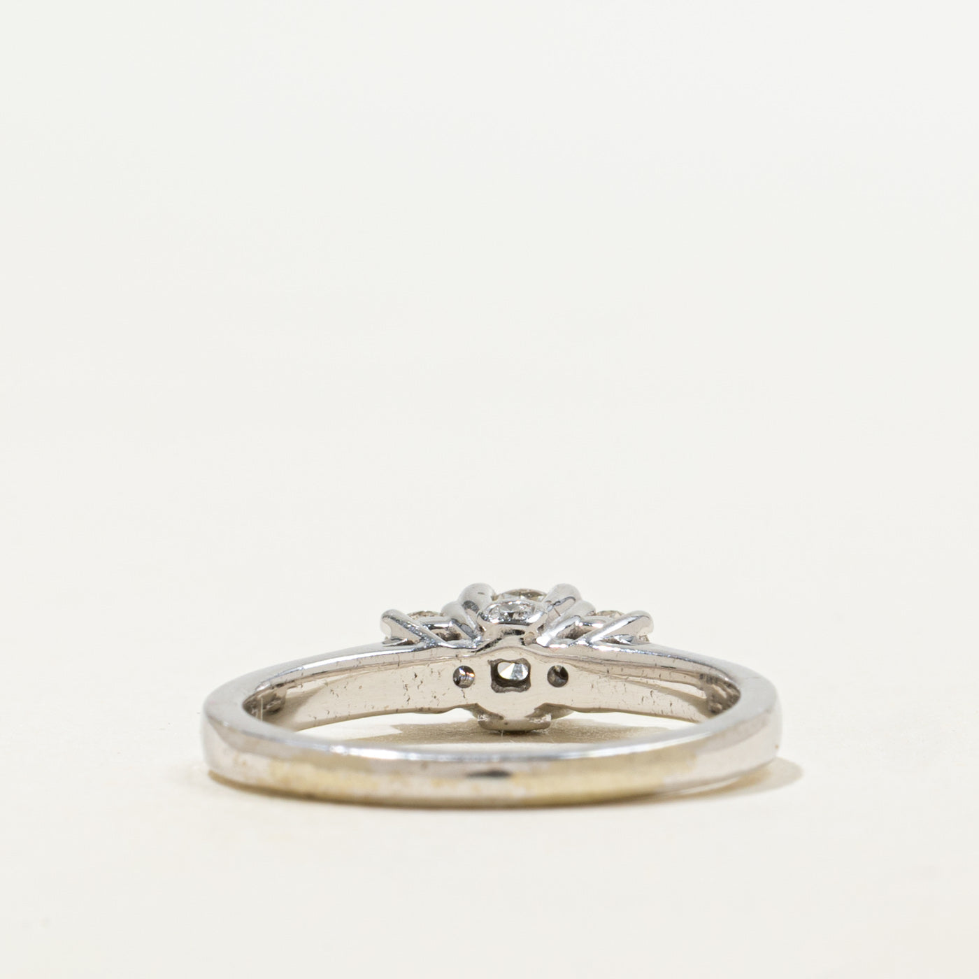 14K White Gold Diamond Accented Ring | 0.55ctw | SZ 6.75