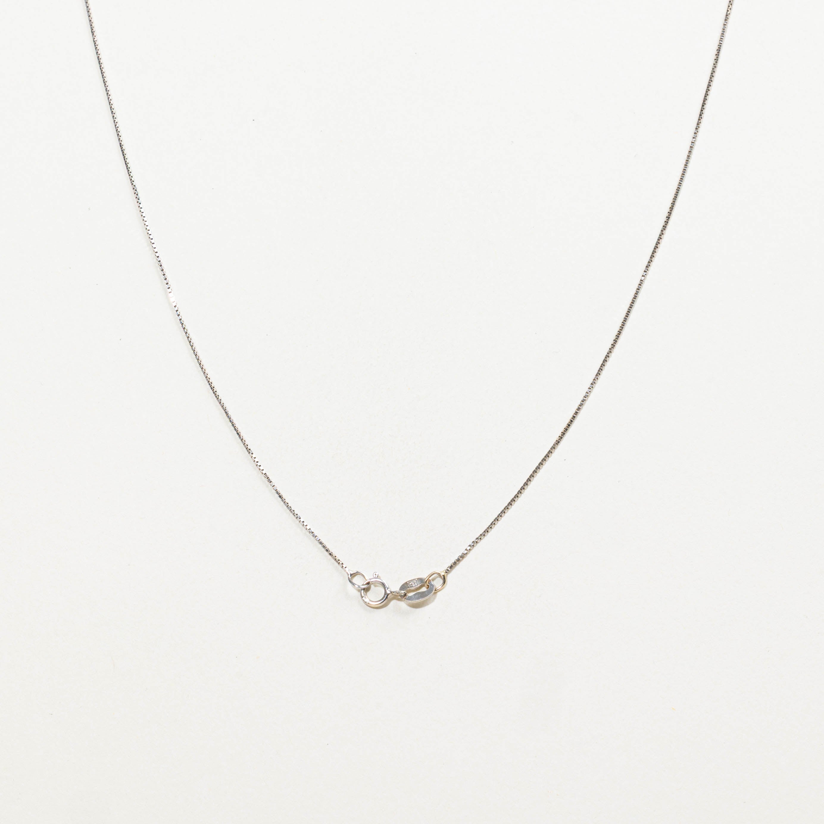 14k Bezel Set Diamond Pendant Necklace | 0.15ctw | 19"