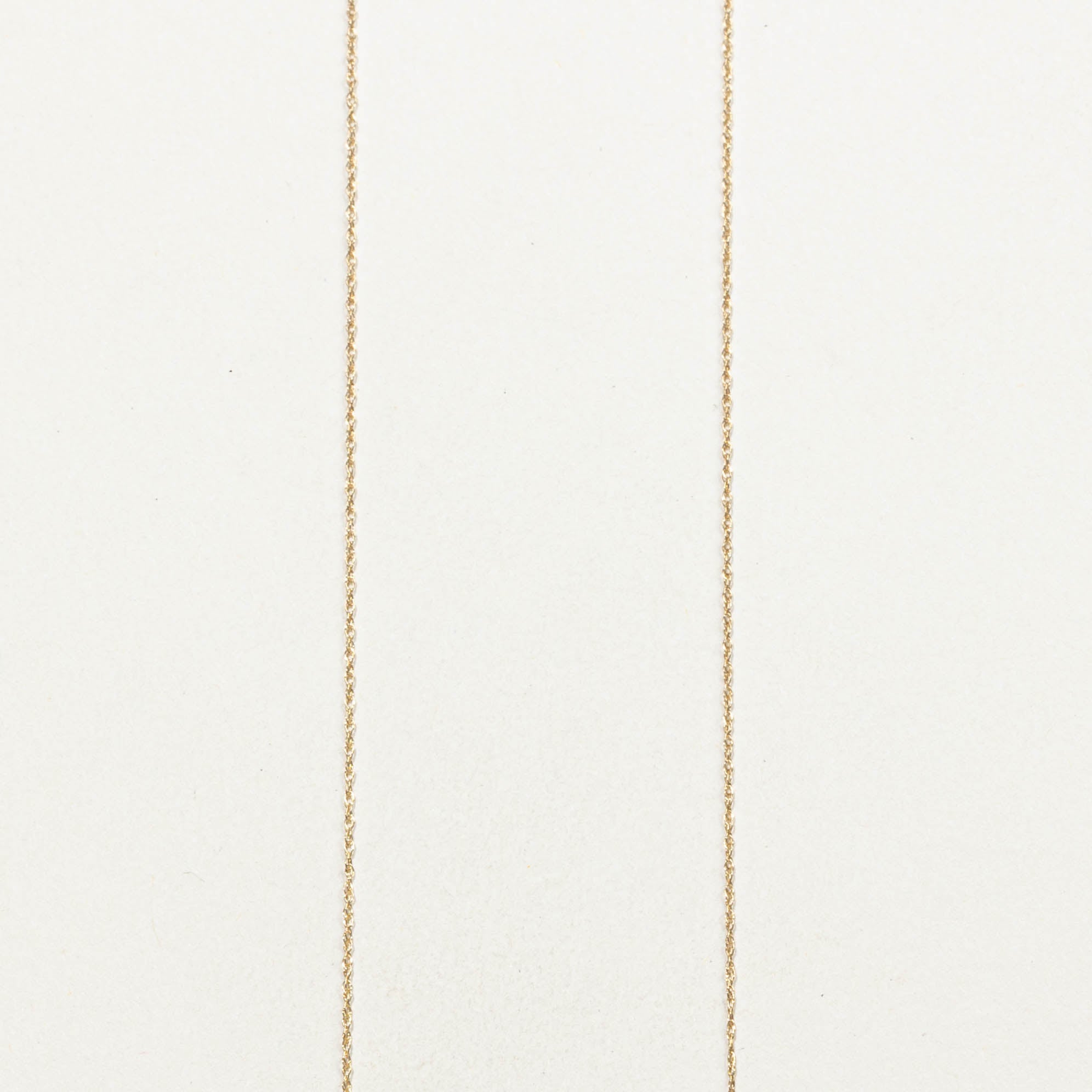 10k Three Stone Diamond Drop Pendant Necklace | 0.07ctw | 19"