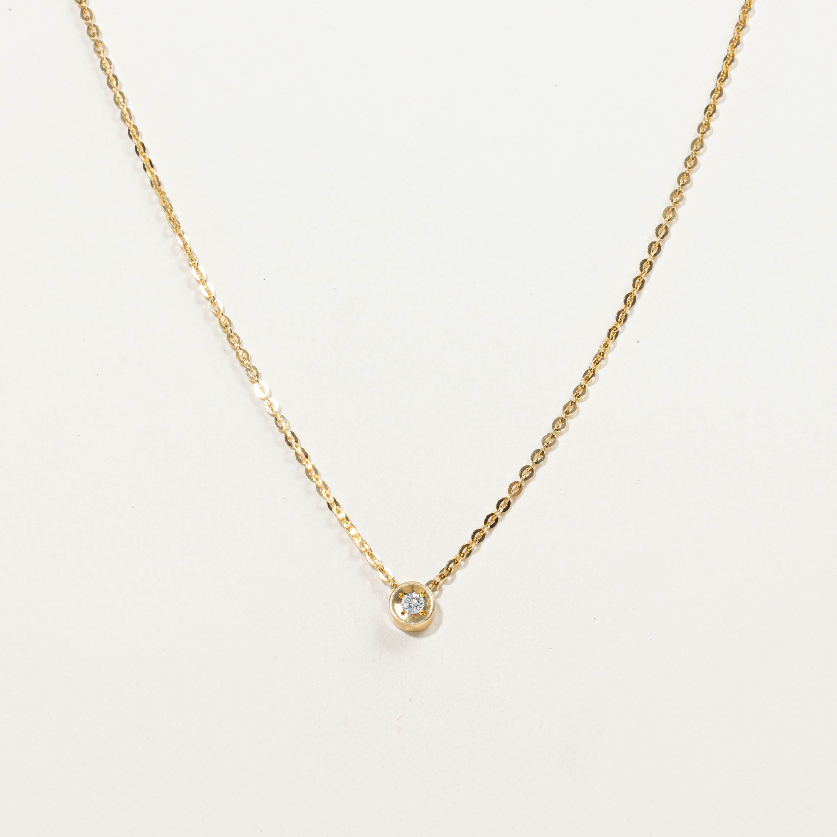 18k Diamond Pendant Necklace | 0.11ctw | 17"