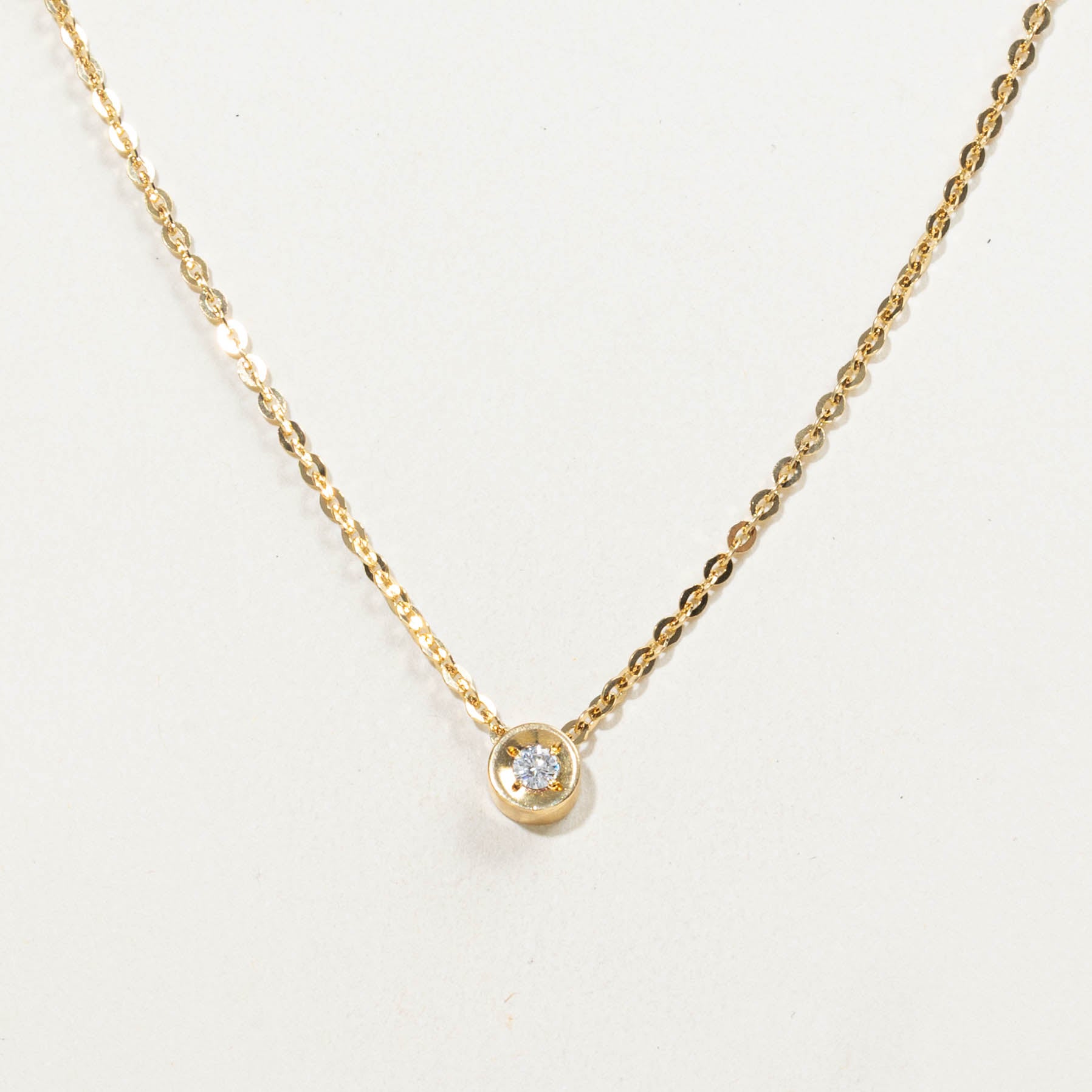 18k Diamond Pendant Necklace | 0.11ctw | 17"