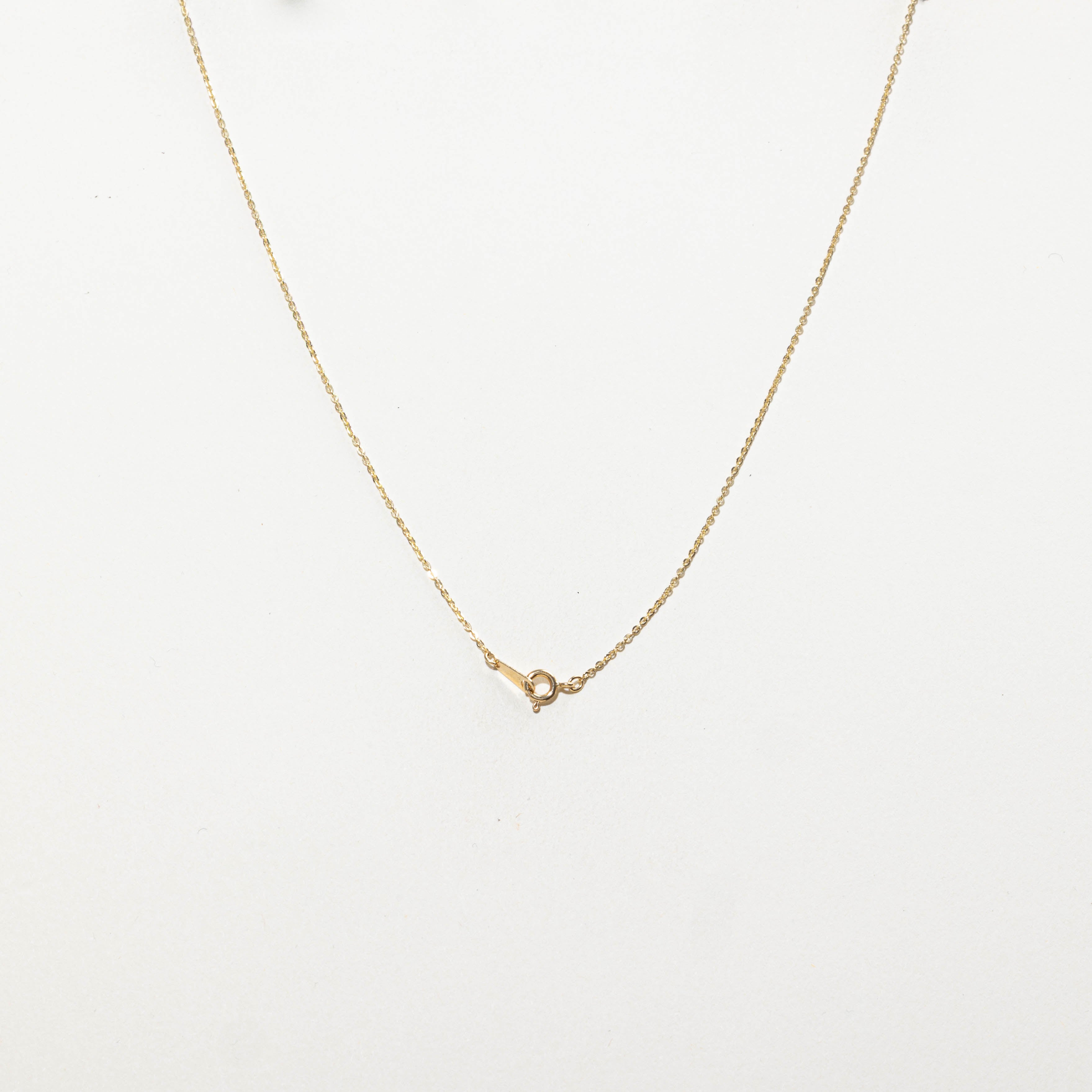 14k Diamond Heart Pendant Necklace | 0.10ctw | 17"
