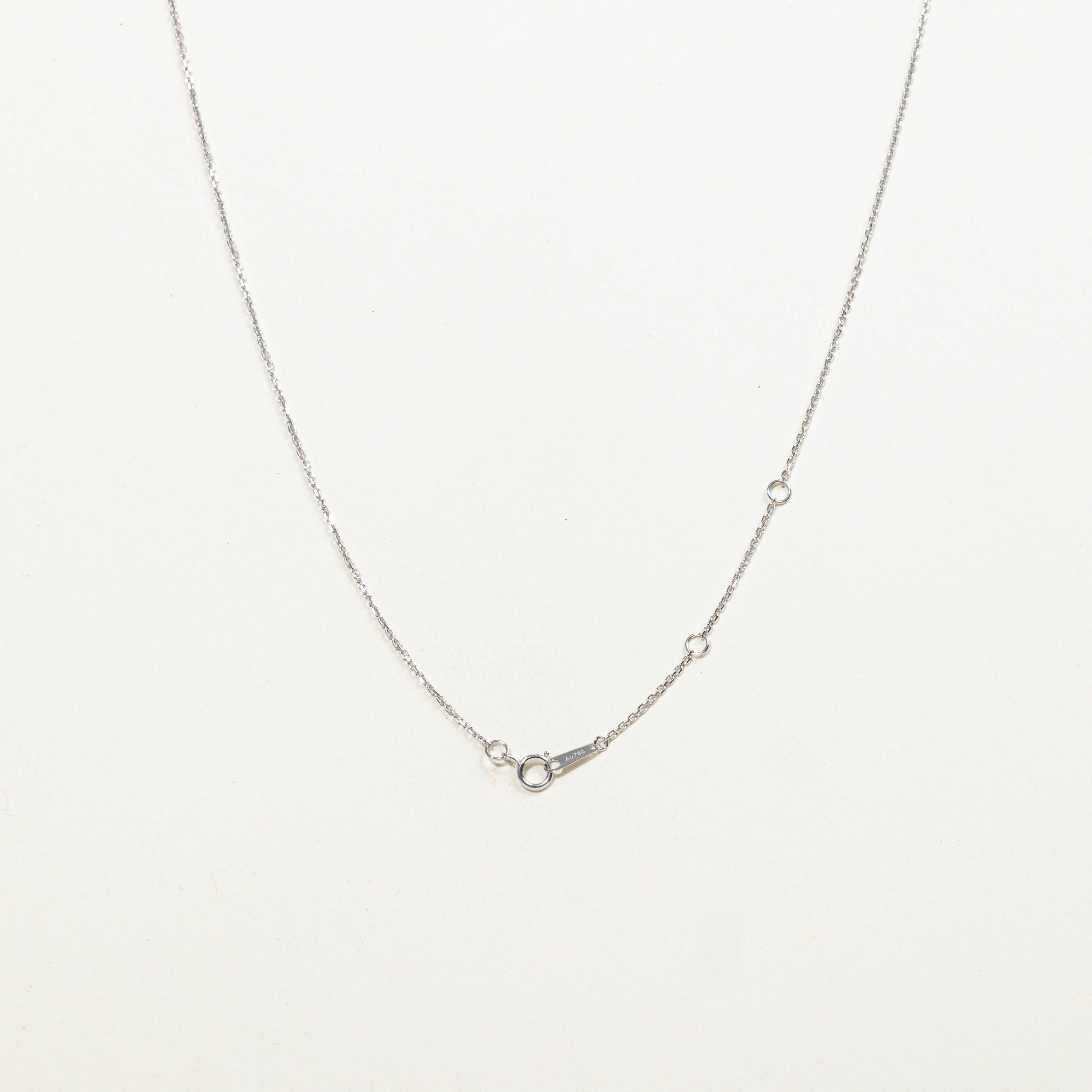 18k Diamond Circle Pendant Necklace | 0.25ctw | 18"