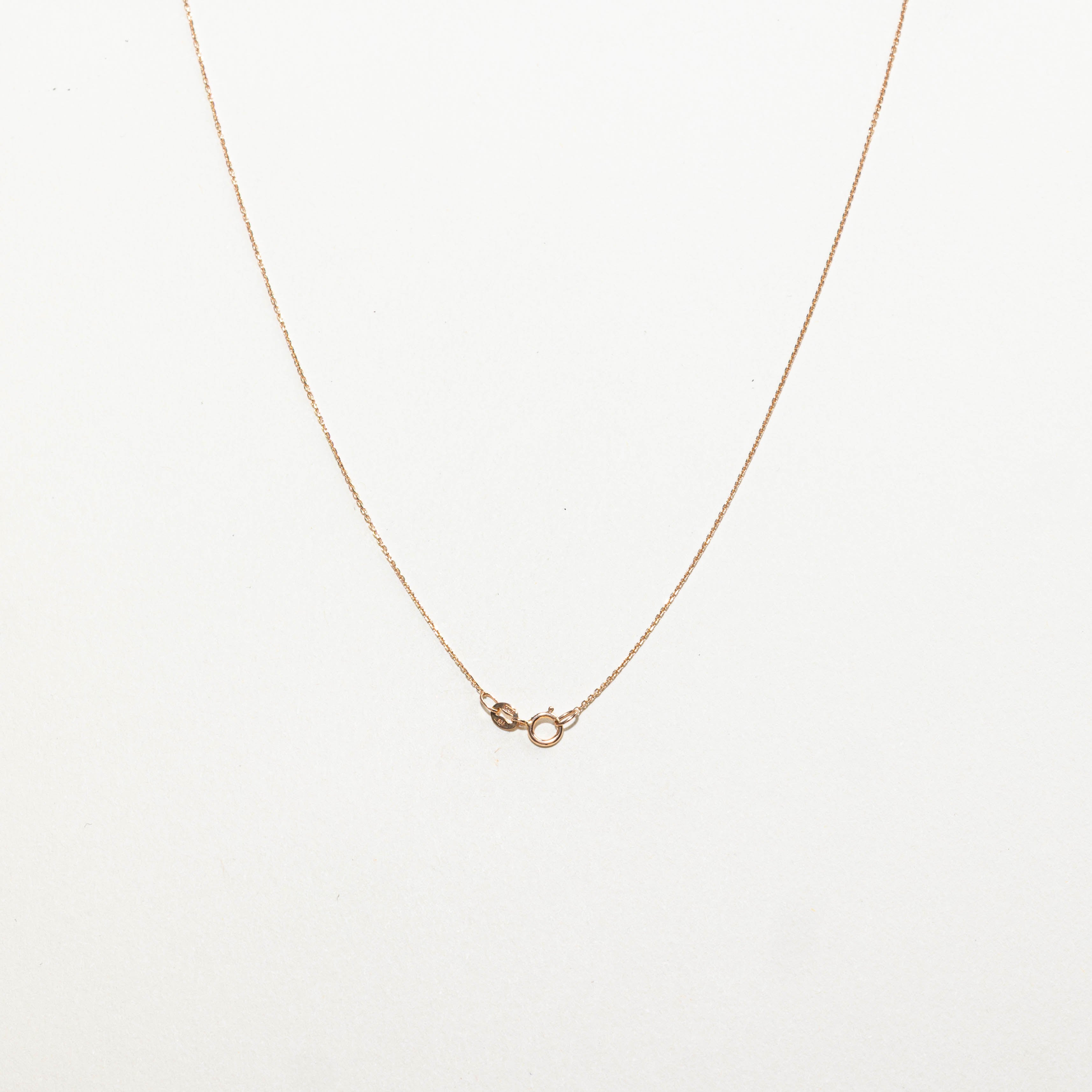 14k Diamond Triangle Pendant Necklace | 0.30ctw | 17"