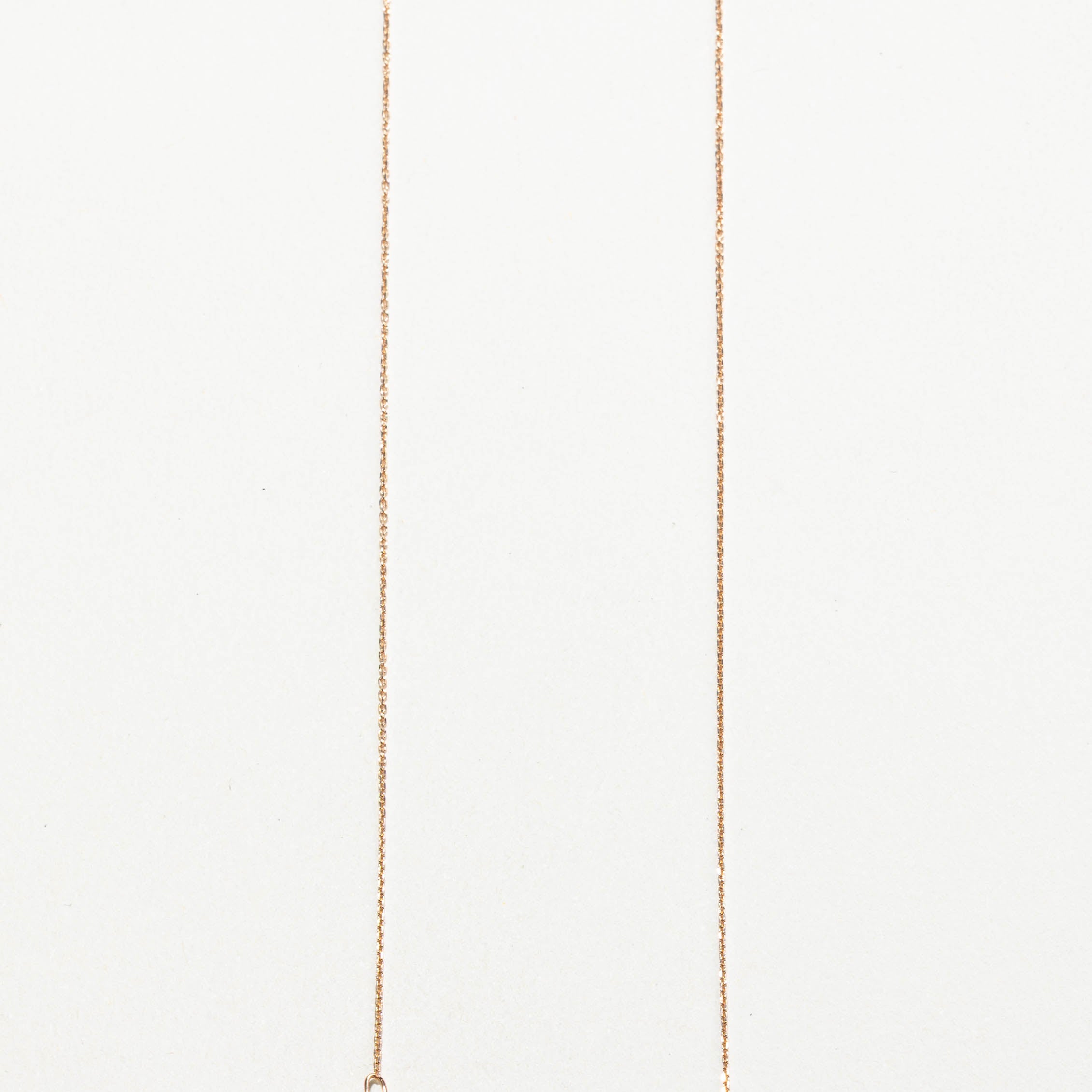 14k Diamond Triangle Pendant Necklace | 0.30ctw | 17"
