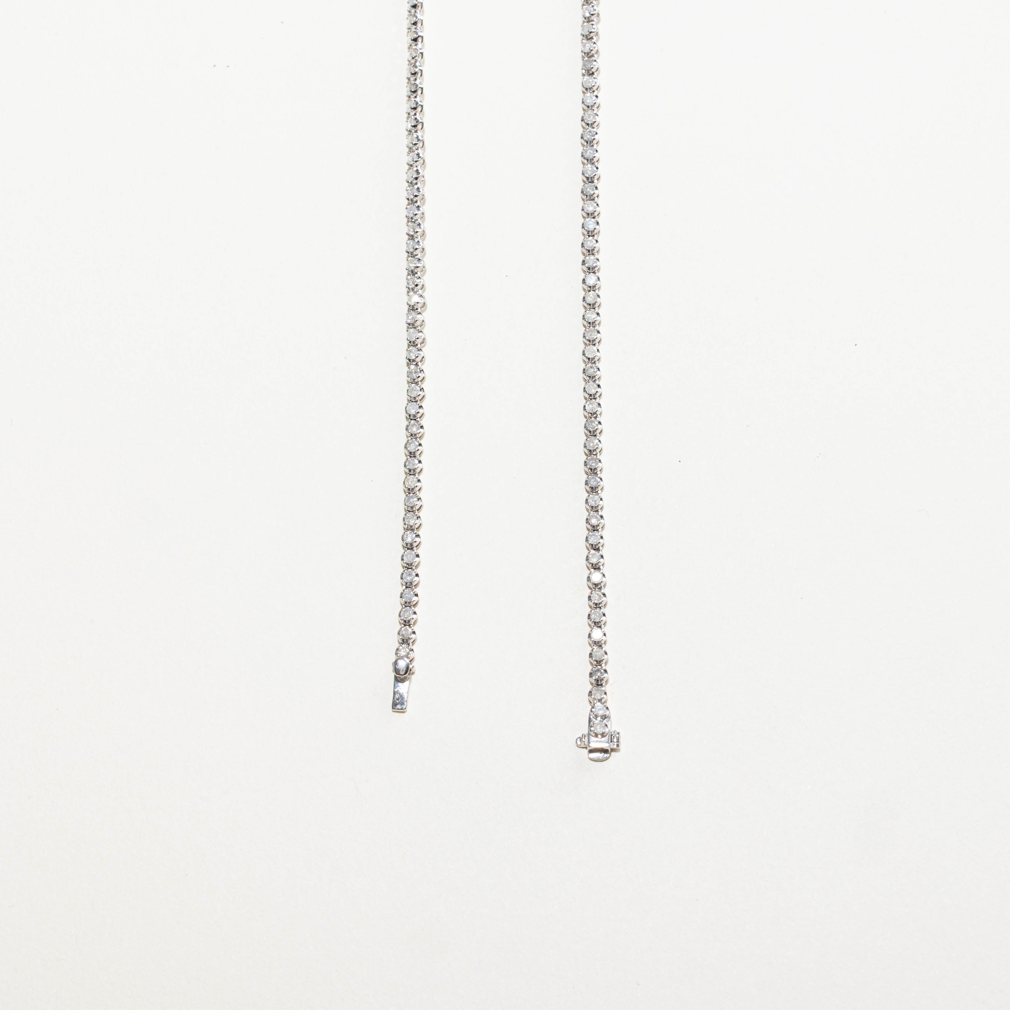 14k Graduated Diamond Tennis Necklace | 5.00ctw | 16"