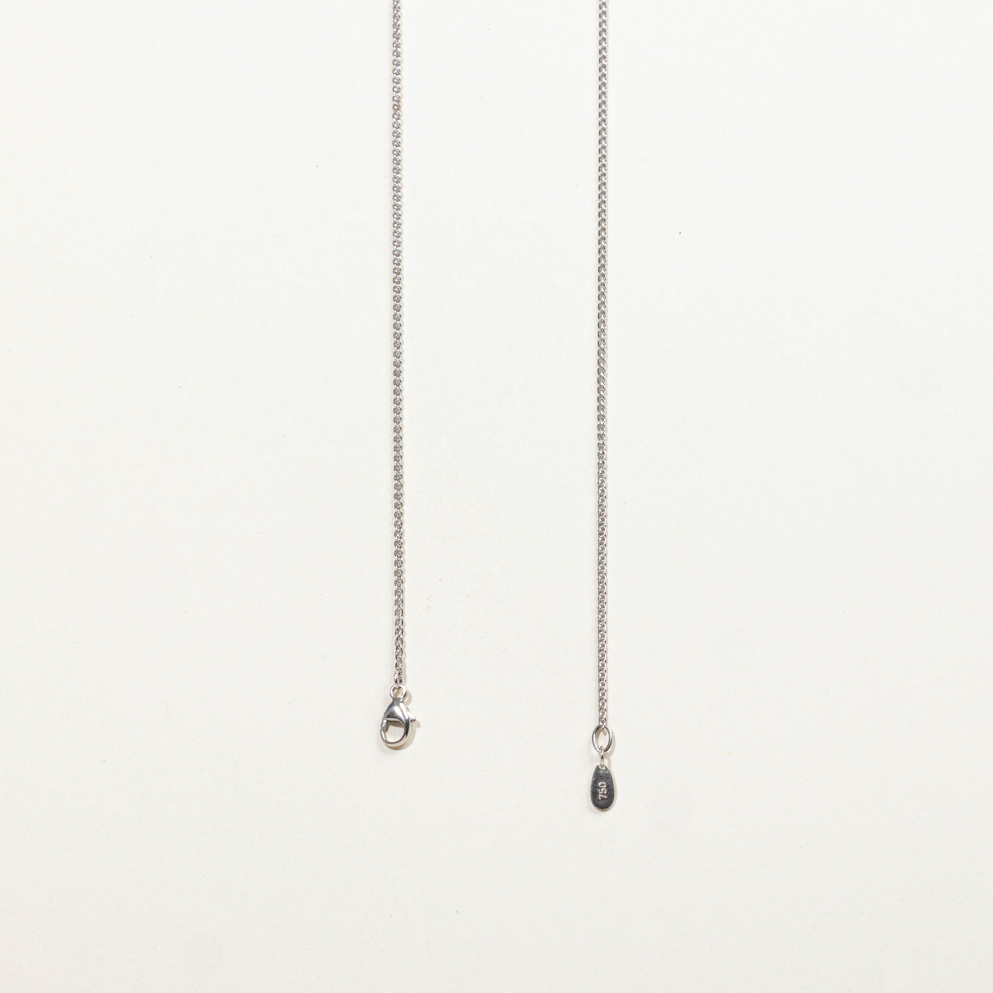 ‘Birks’ 18k Diamond Teardrop Pendant Necklace | 0.76ctw | 17"