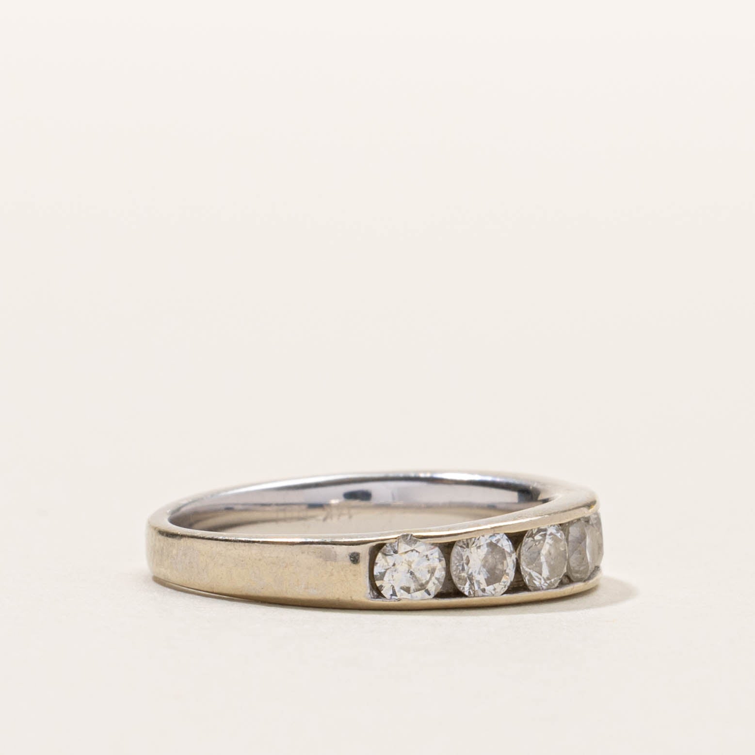 14k Channel Set Semi Eternity Diamond Band | 1.00ctw | SZ 5
