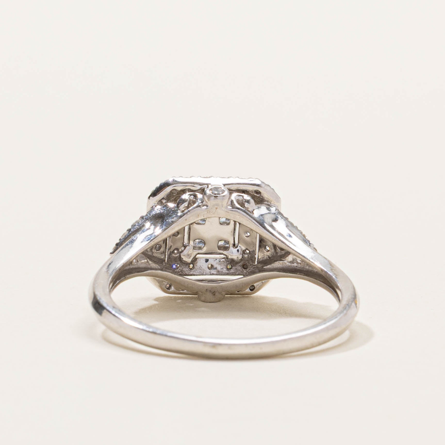 14k Illusion Set Diamond Double Halo Ring | 0.58ctw | SZ 8.75