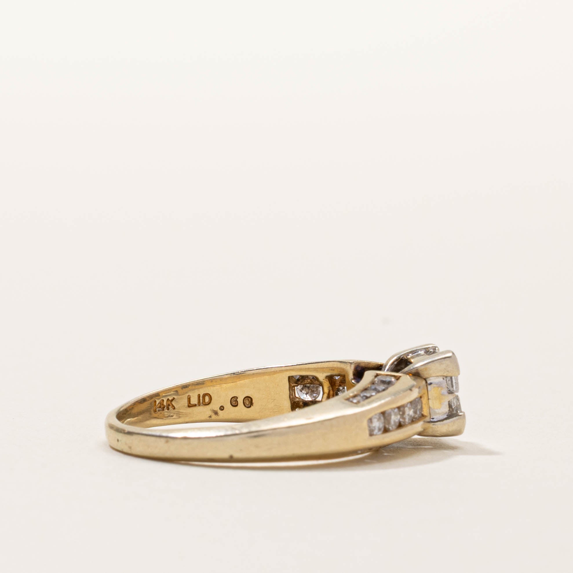 14k Illusion Set Diamond Accented Ring | 1.25ctw | SZ 8.25