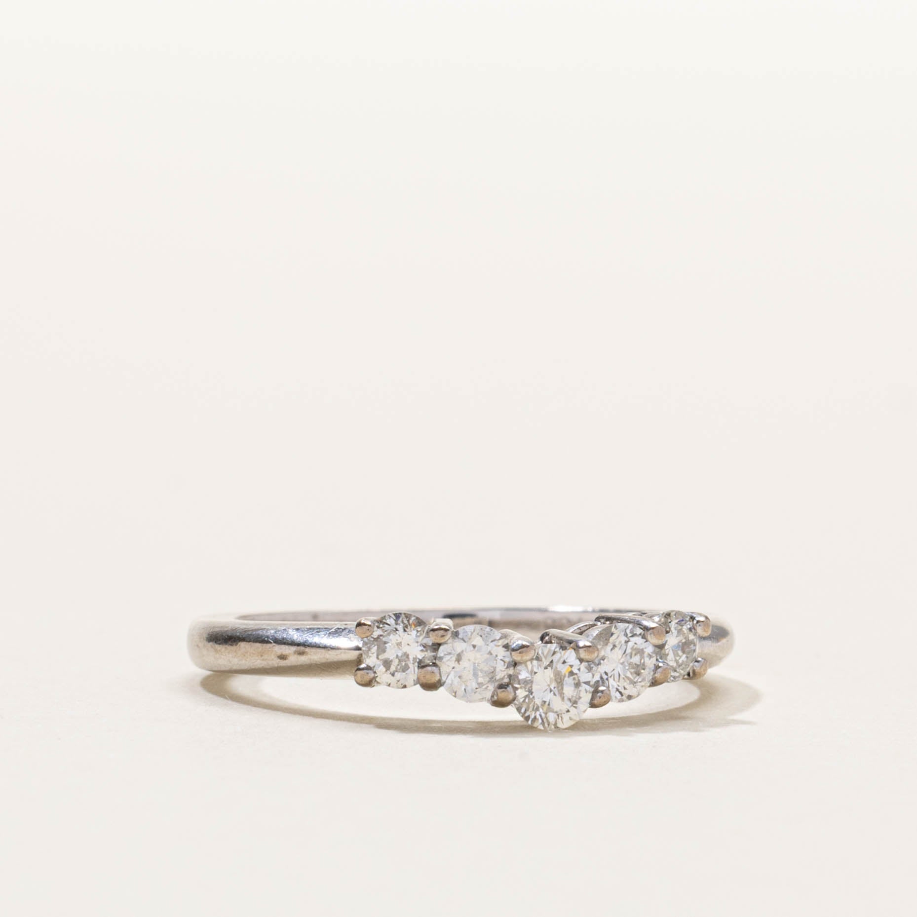 18k Five Stone Diamond Contour Ring | 0.50ctw | SZ 7.25