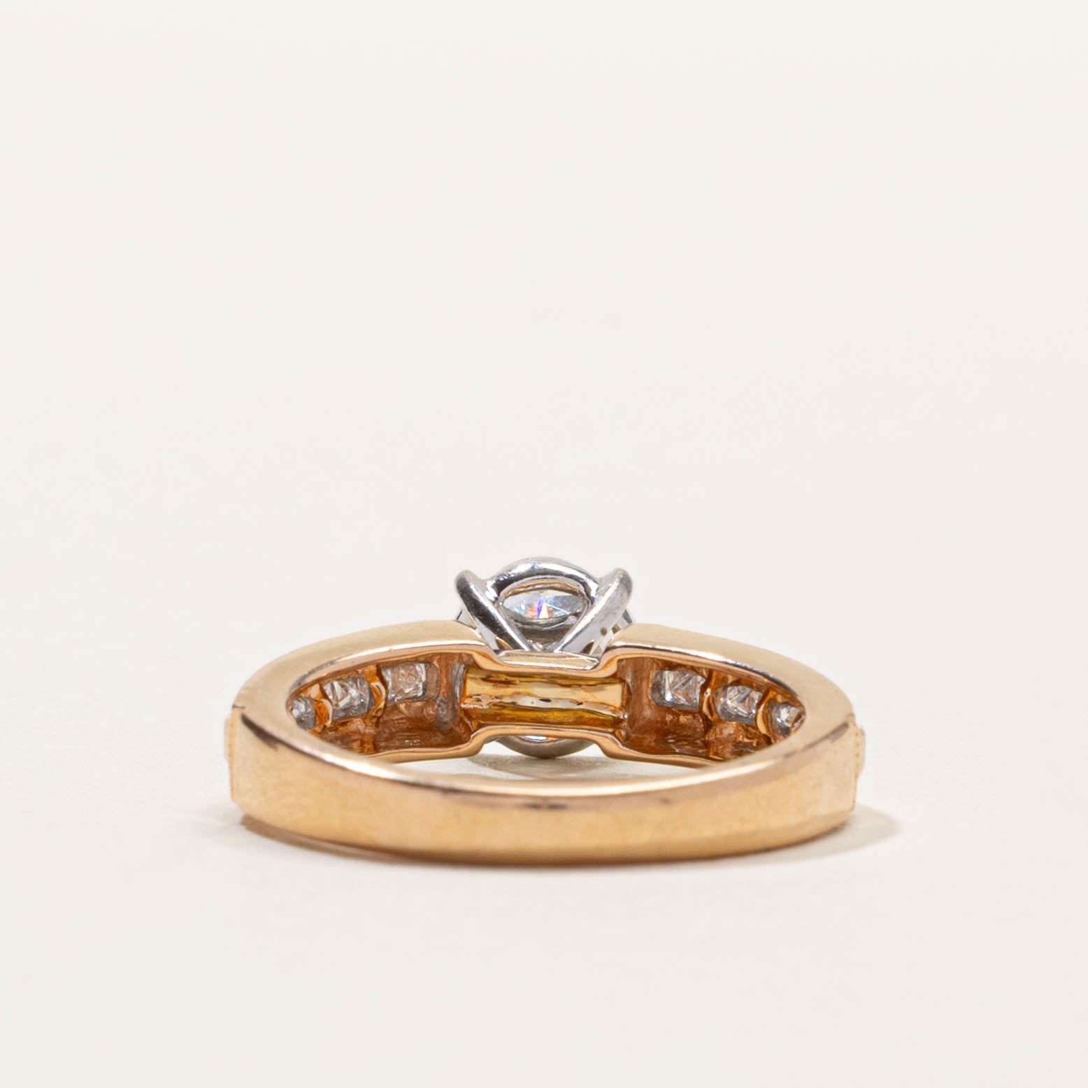 18k Illusion Set Diamond Accented Ring | 0.50ctw | SZ 5
